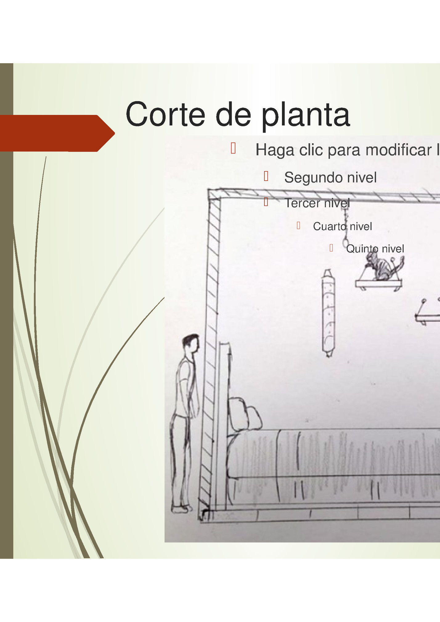 Corte de planta Corte de planta