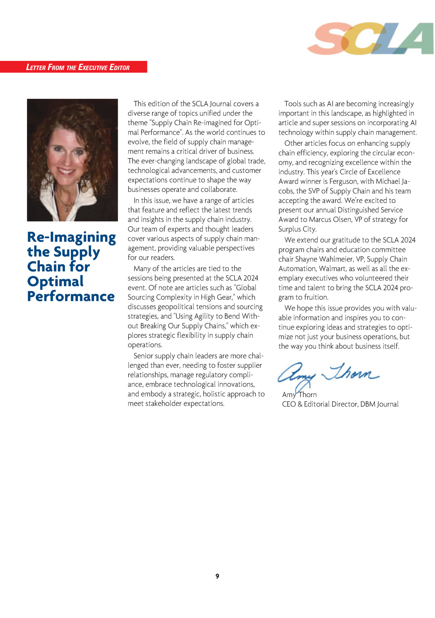 LETTER FROM THE EXECUTIVE EDITOR