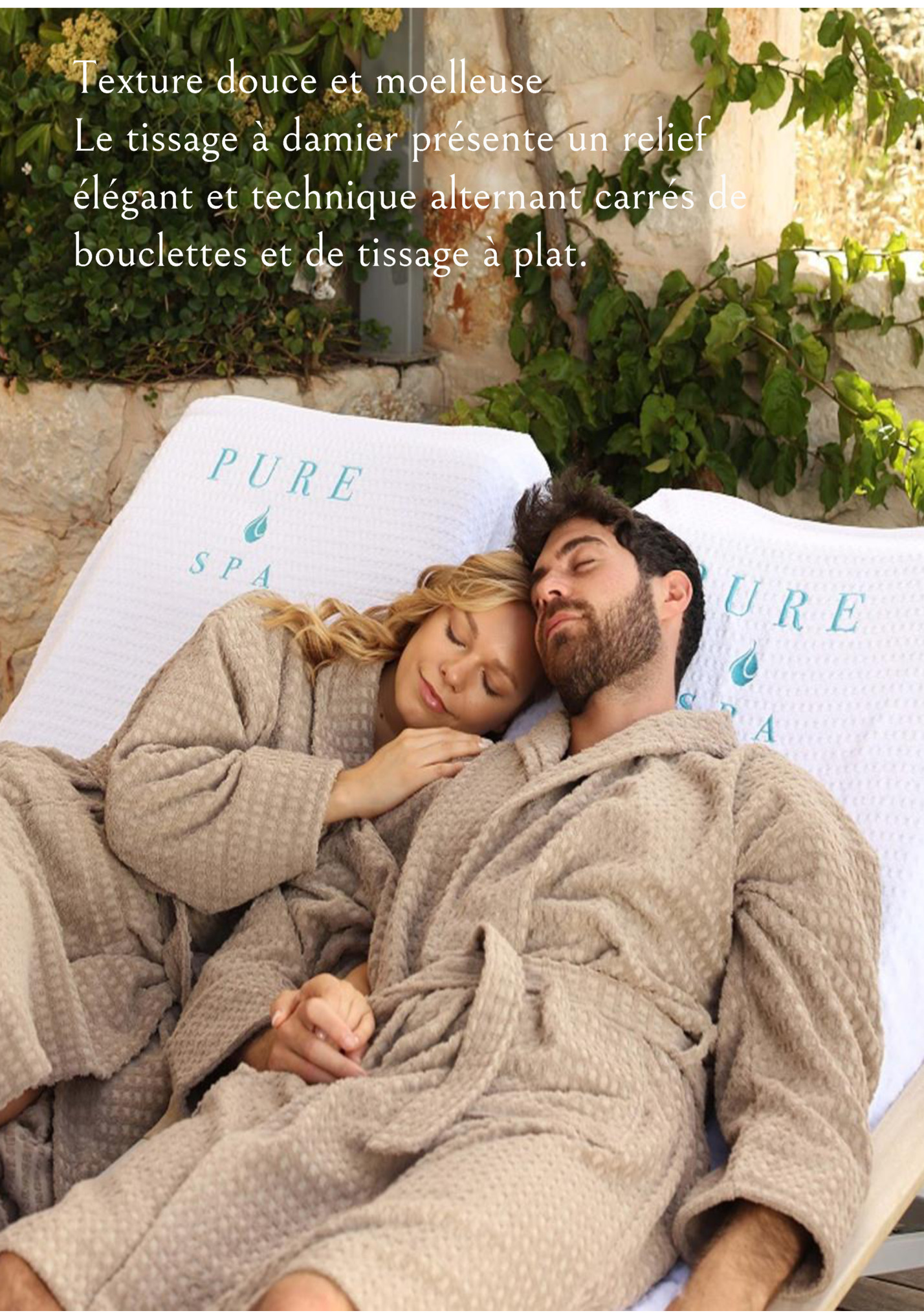 Texture douce et moelleuse Texture douce et moelleuse