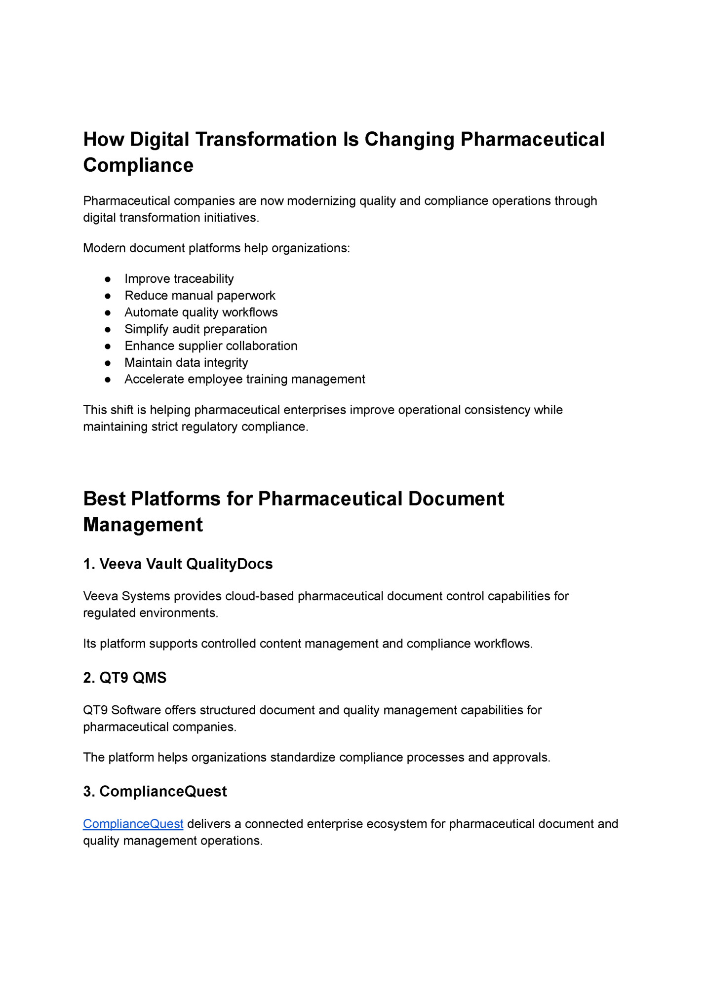 How Digital Transformation Is Changing Pharmaceutical