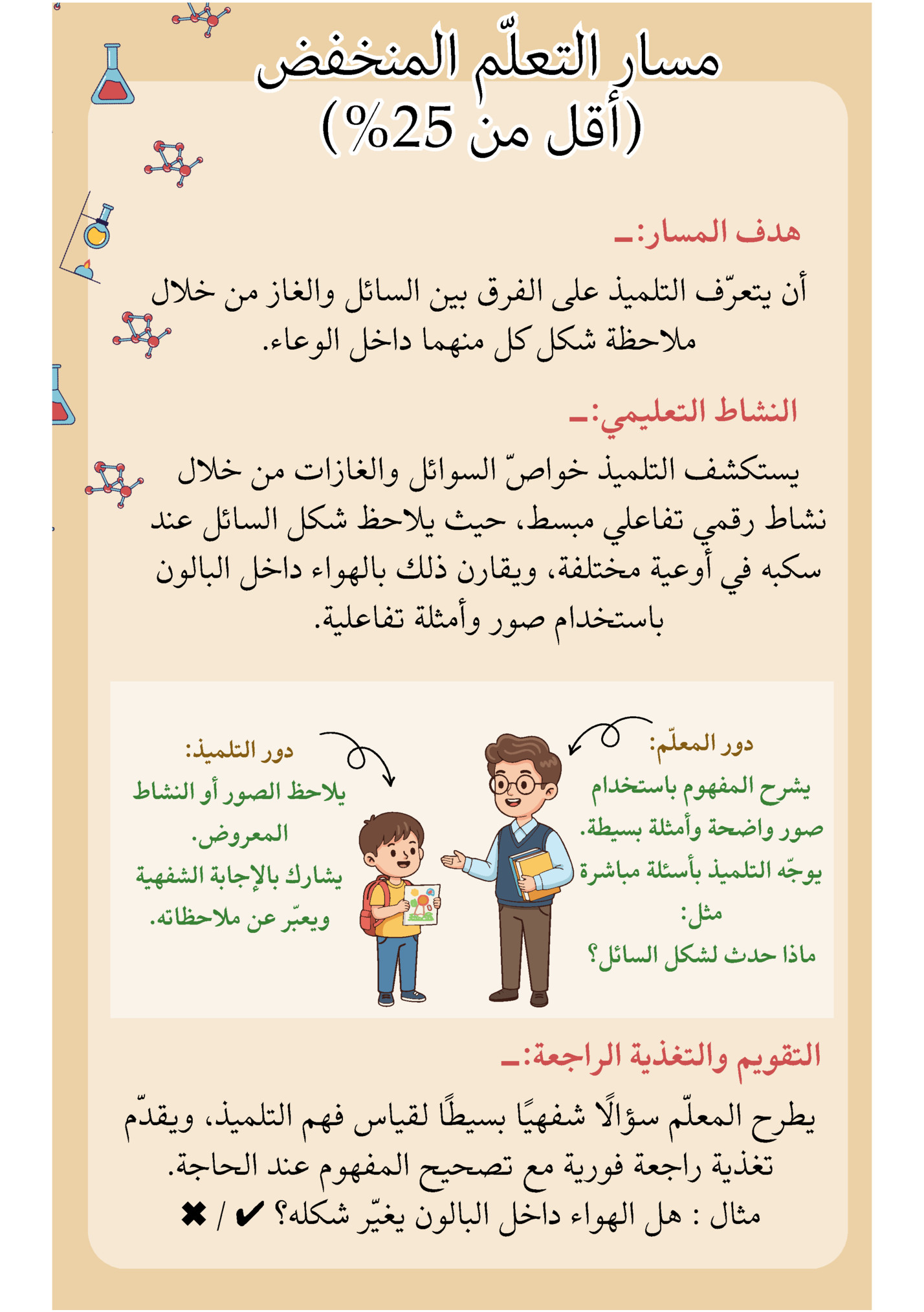 ‫مسار التعّلم المنخفض‬