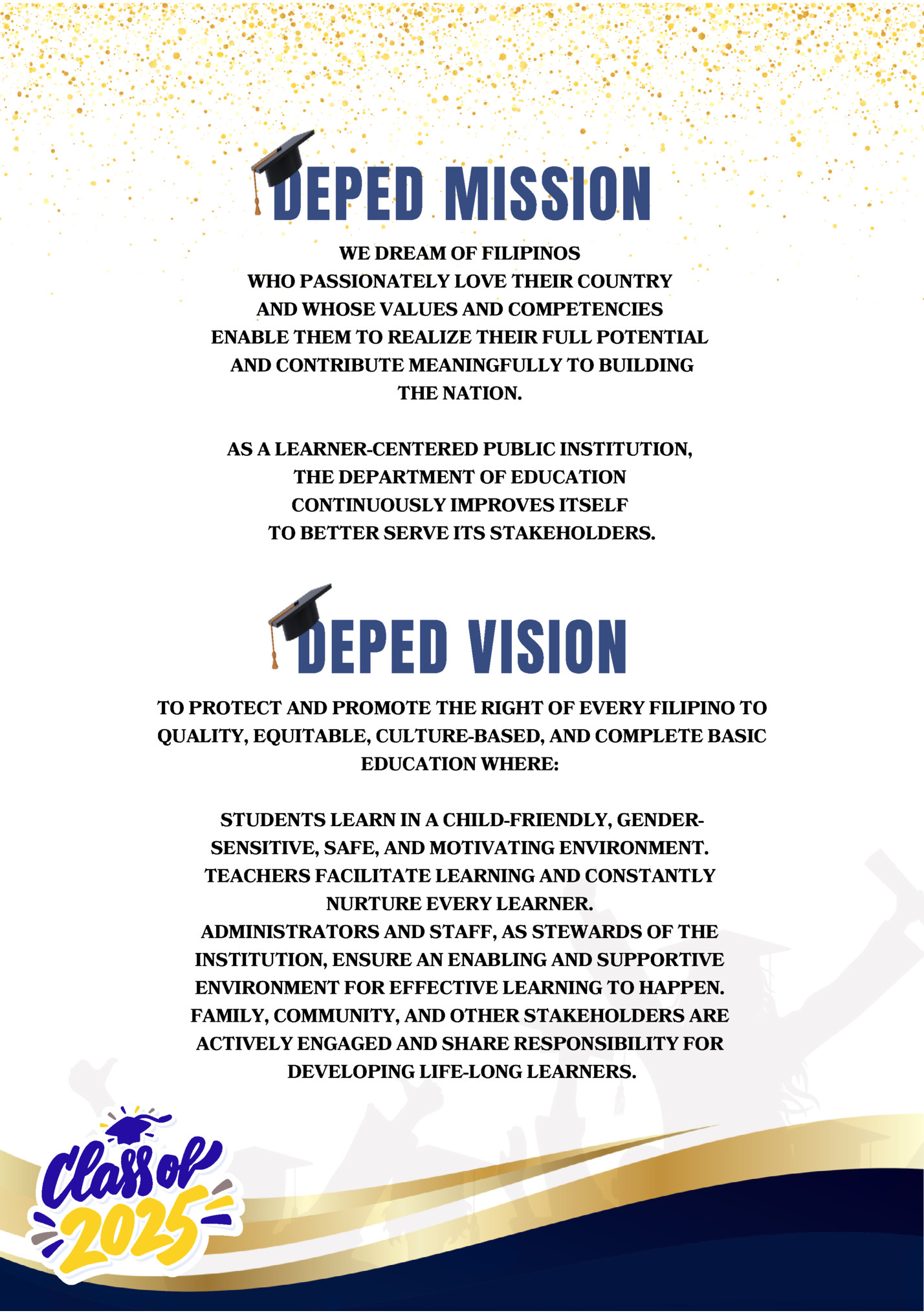 DEPED MISSION