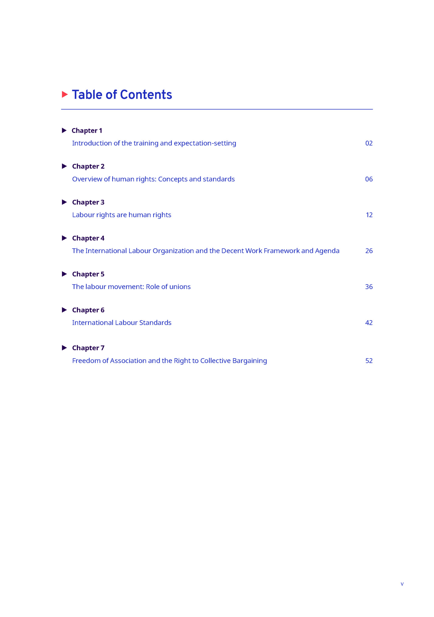 Table of Contents