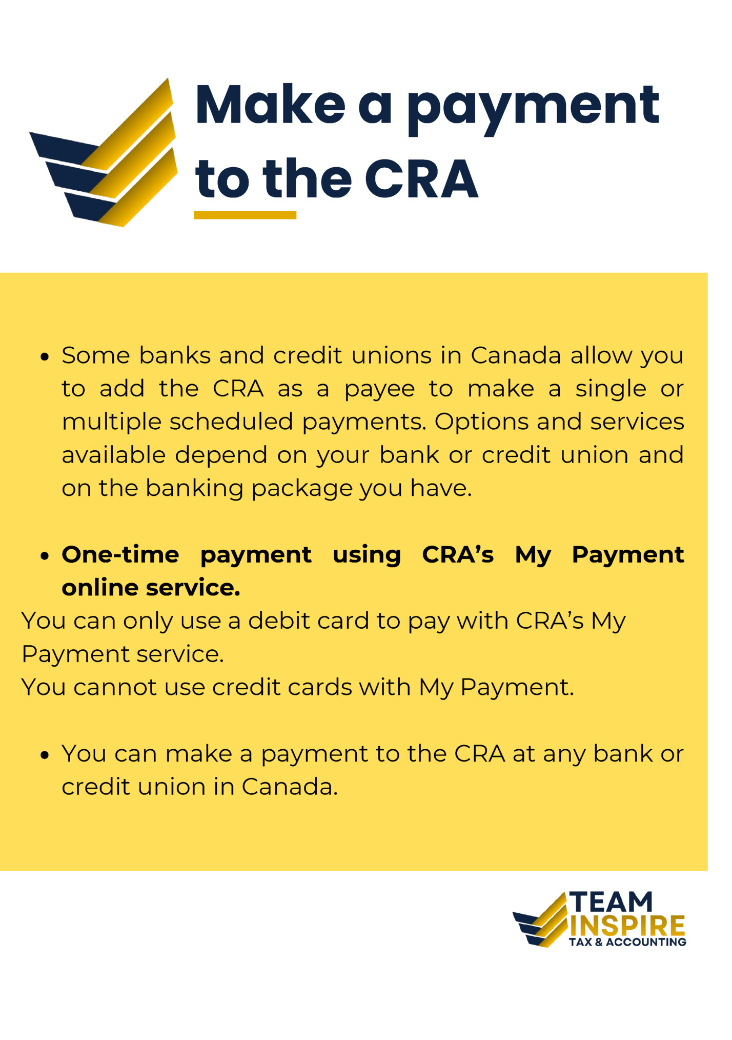 Make a payment