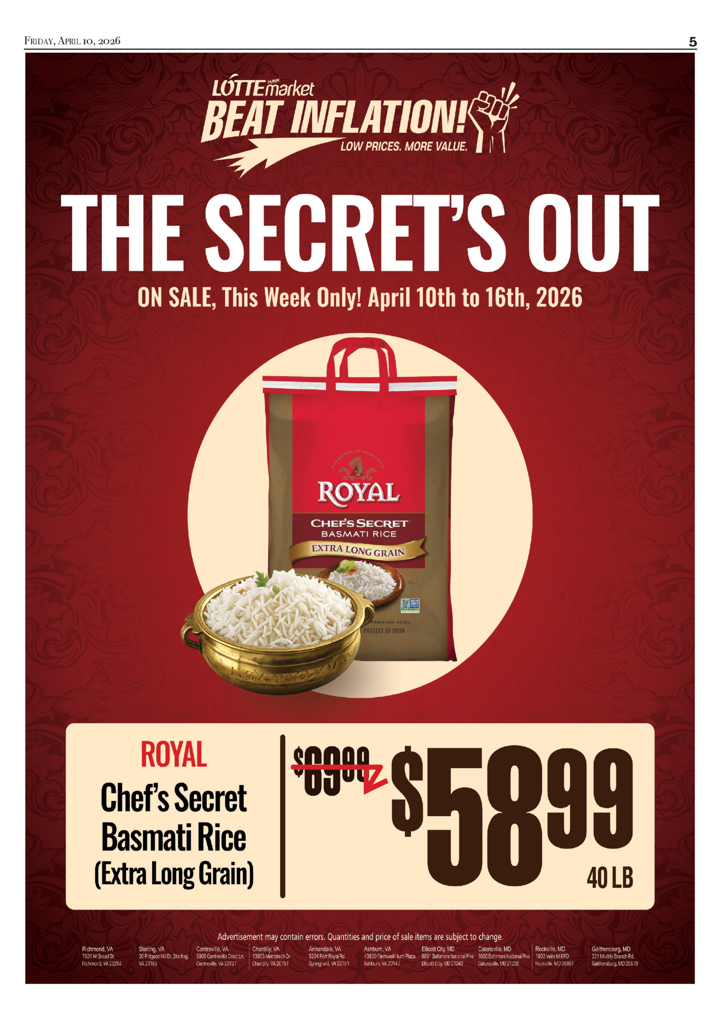 Friday, April 10, 2026