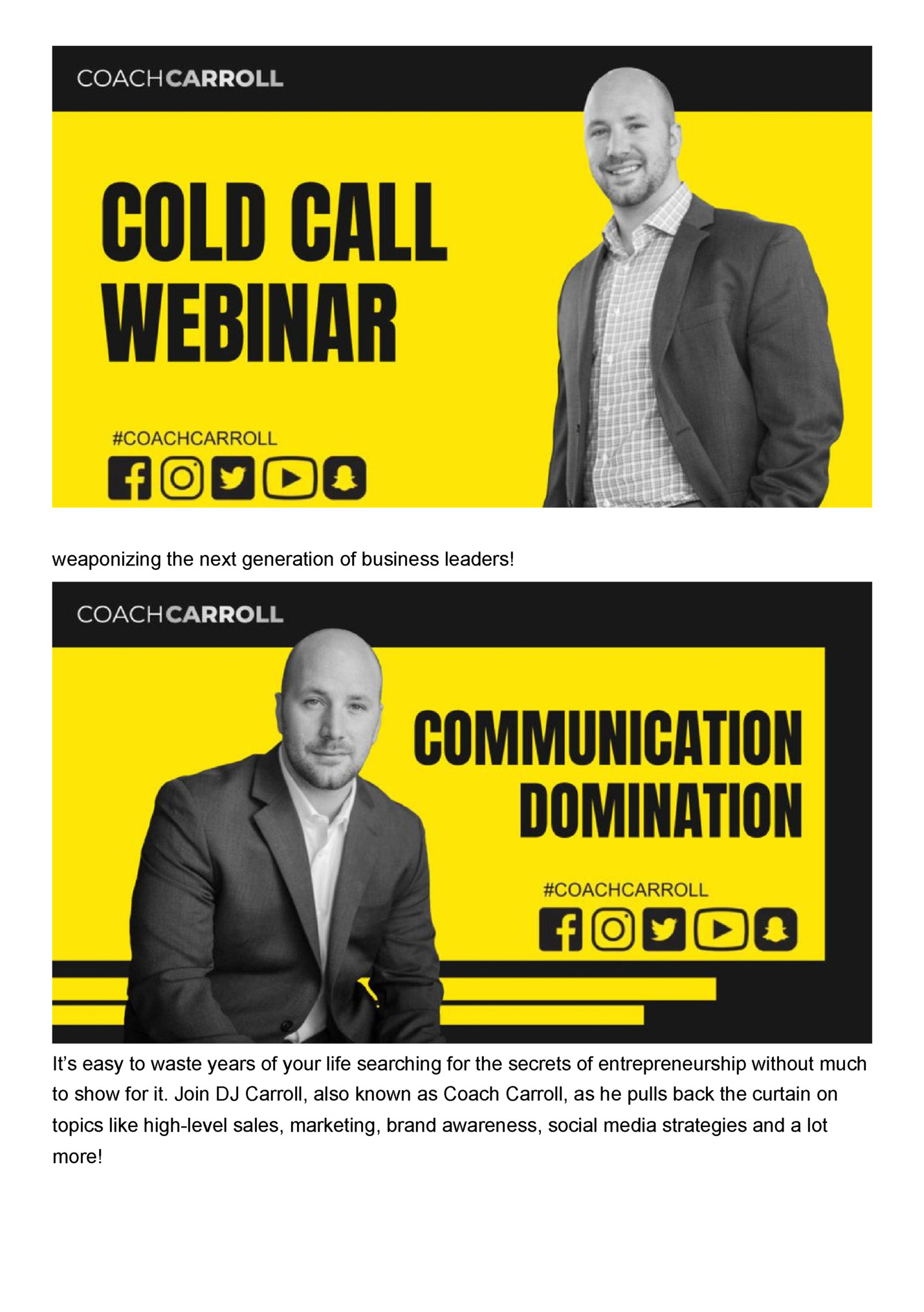 weaponizing the next generation of business leaders!
