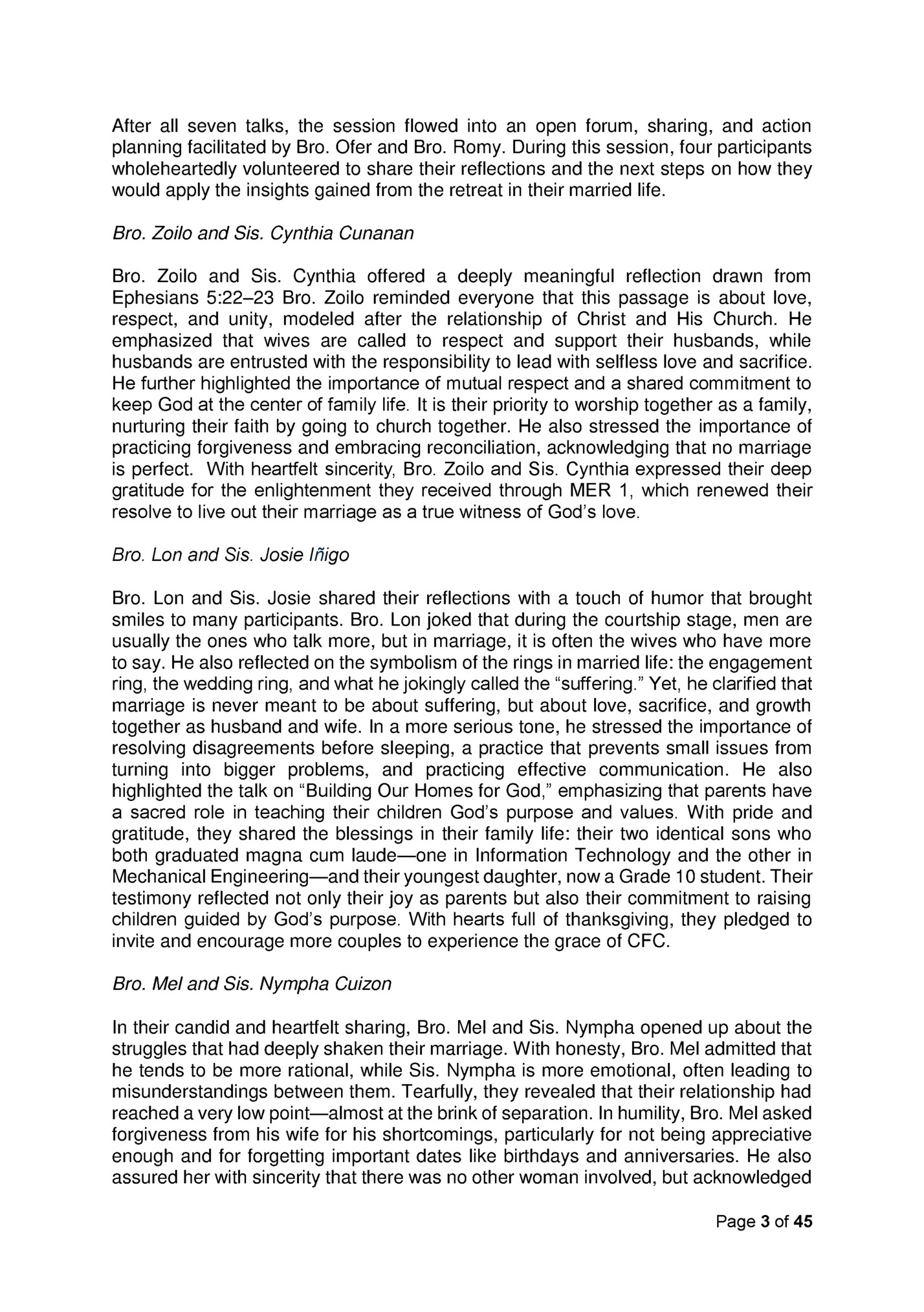 After all seven talks, the session flowed into an open forum, sharing, and action