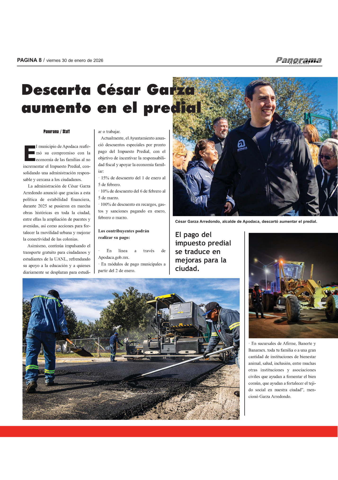 PAGINA 8 / viernes 30 de enero de 2026