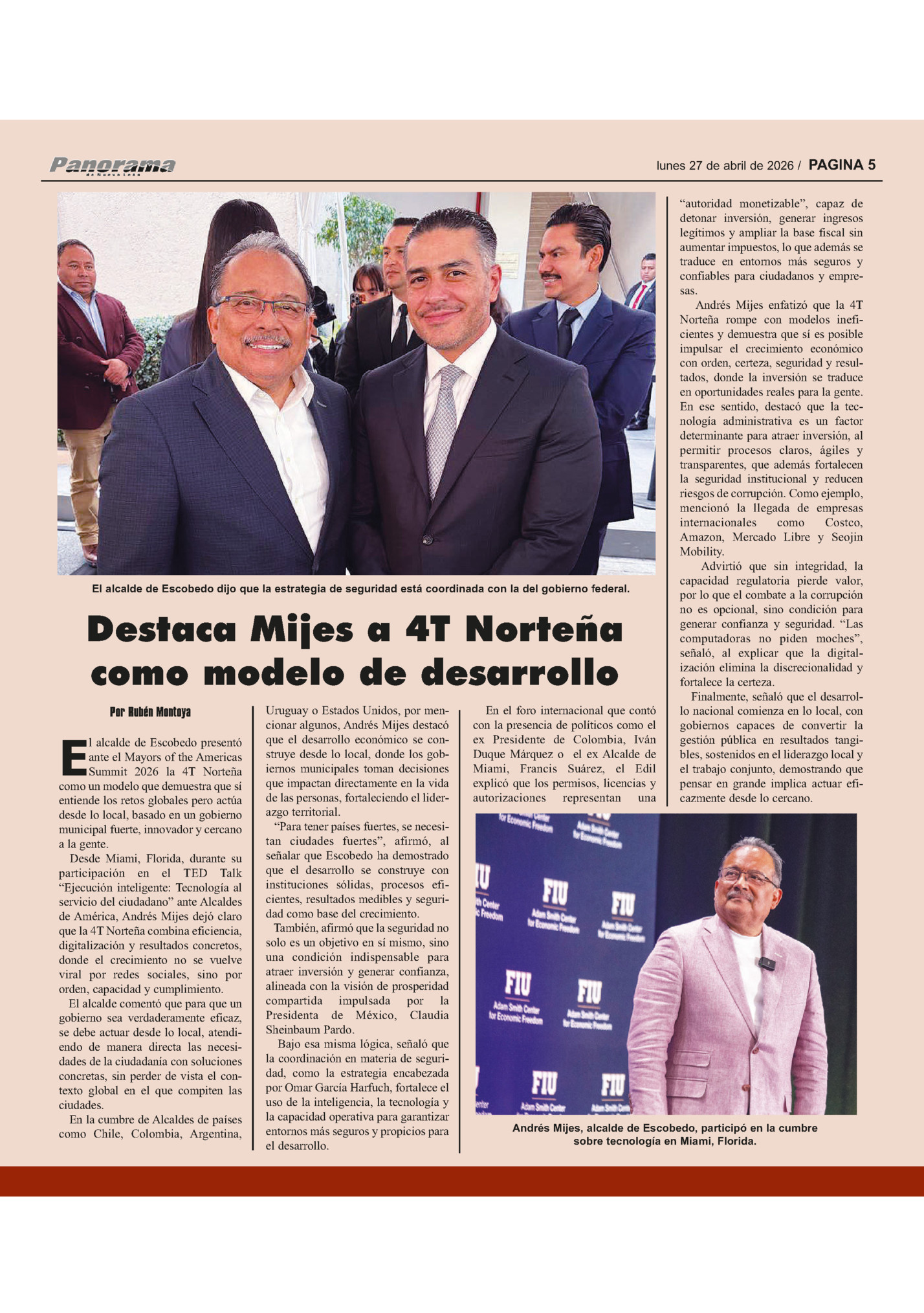 lunes 27 de abril de 2026 / PAGINA 5