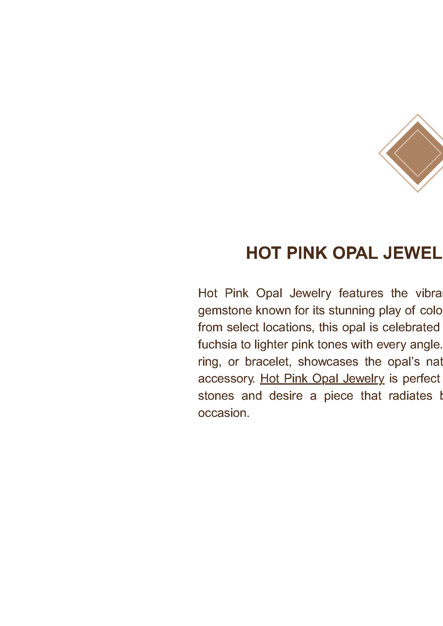 HOT PINK OPAL JEWELRY