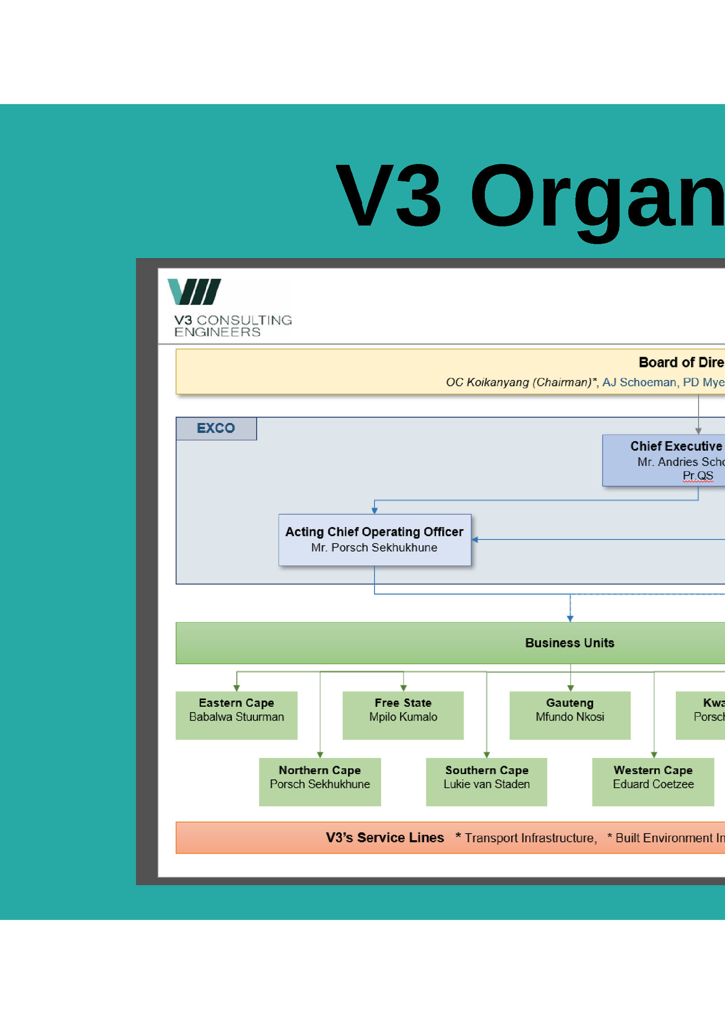 V3 Organogram