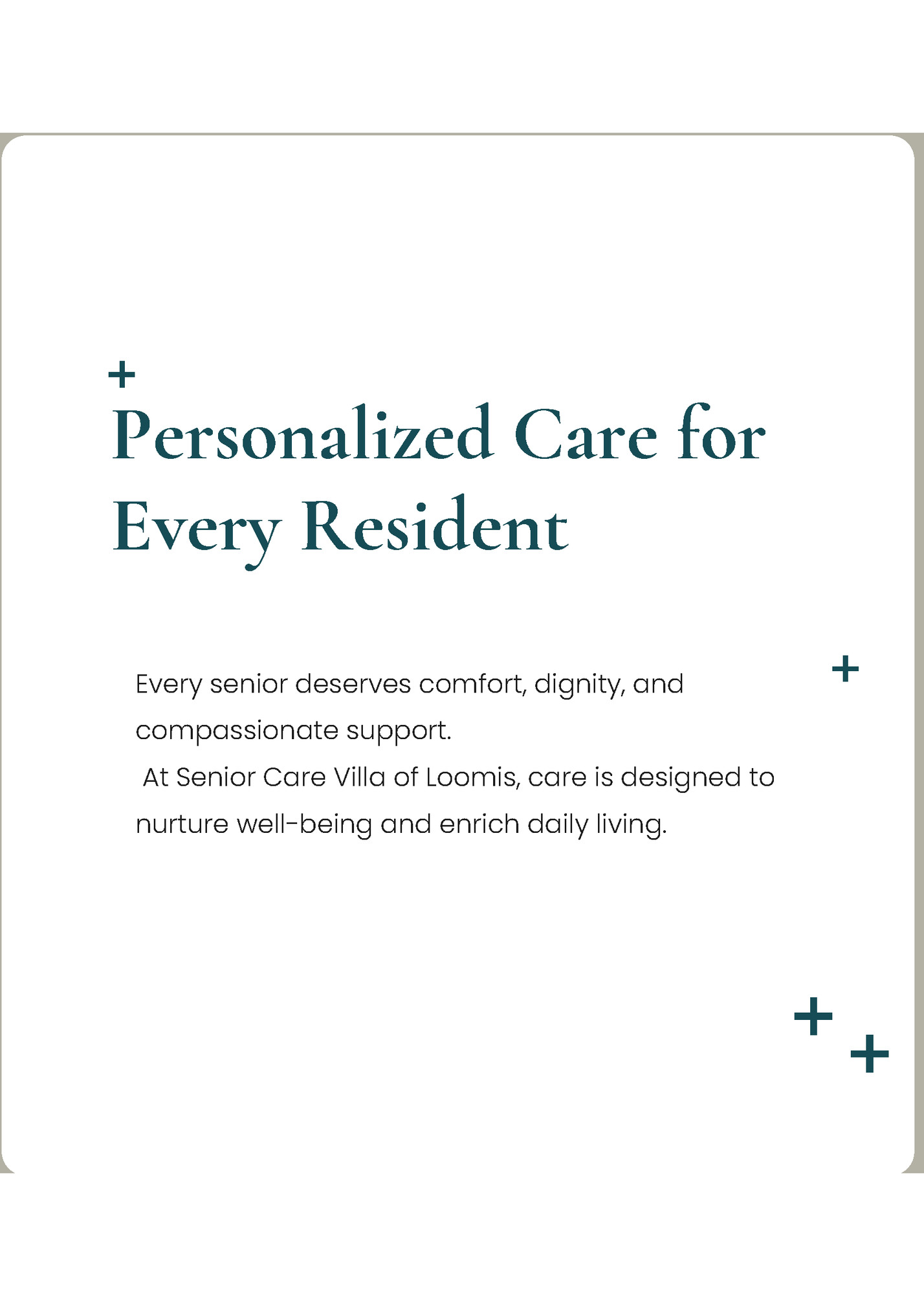 Personalized Care for