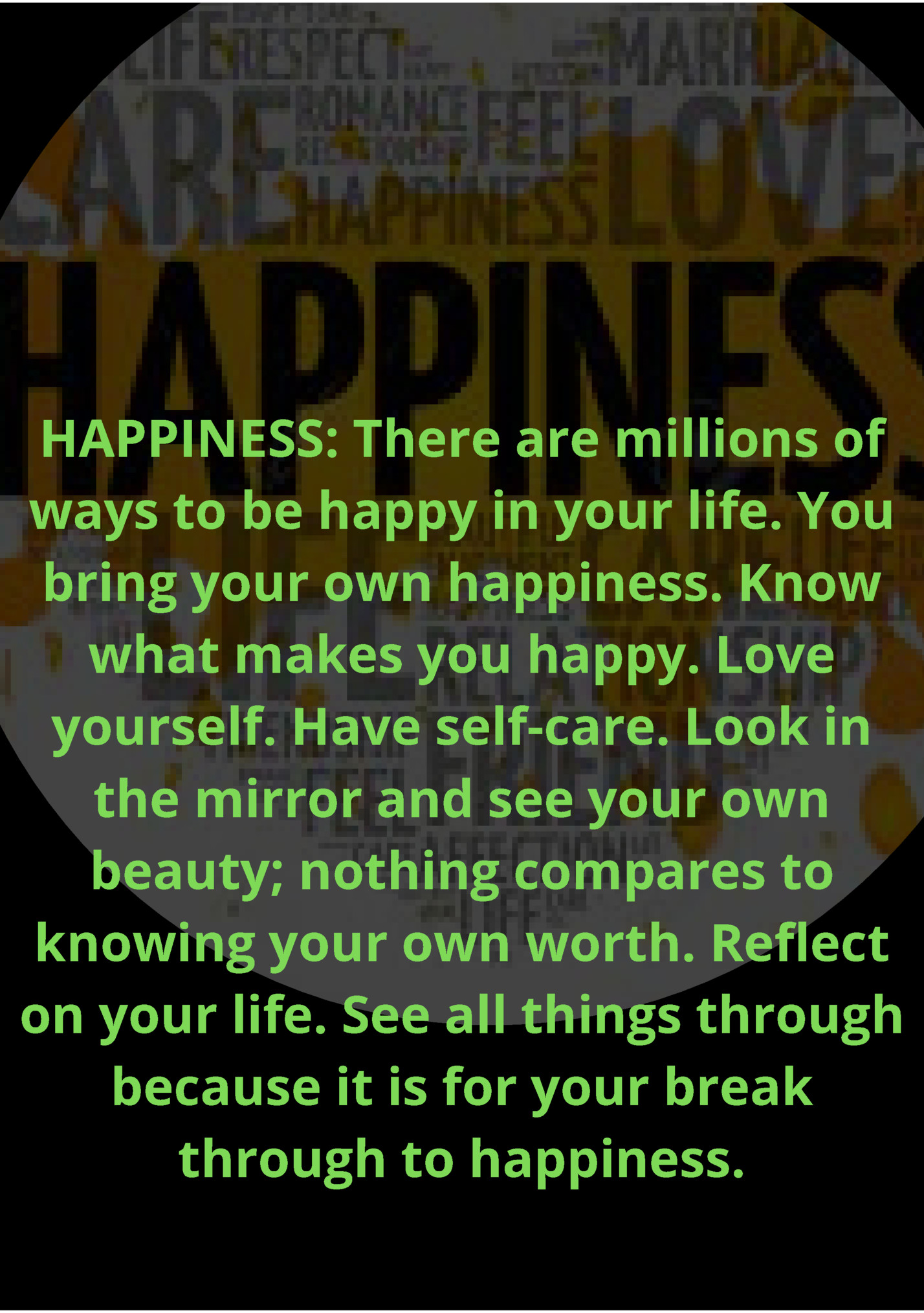 HAPPINESS: There are millions of