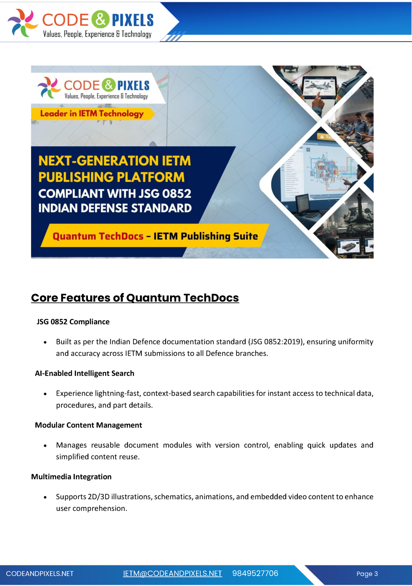 Core Features of Quantum TechDocs Core Features of Quantum TechDocs