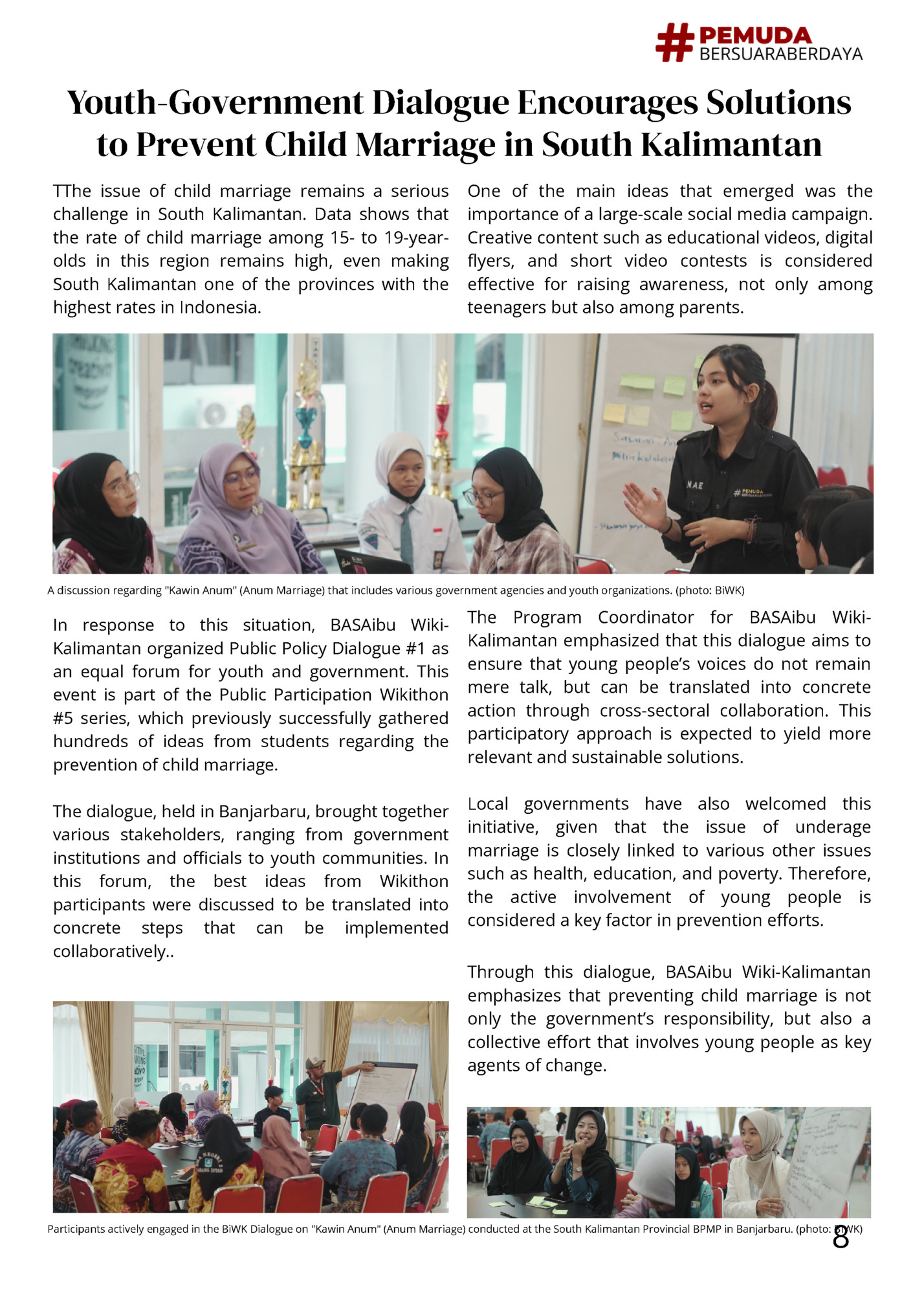 Youth-Government Dialogue Encourages Solutions