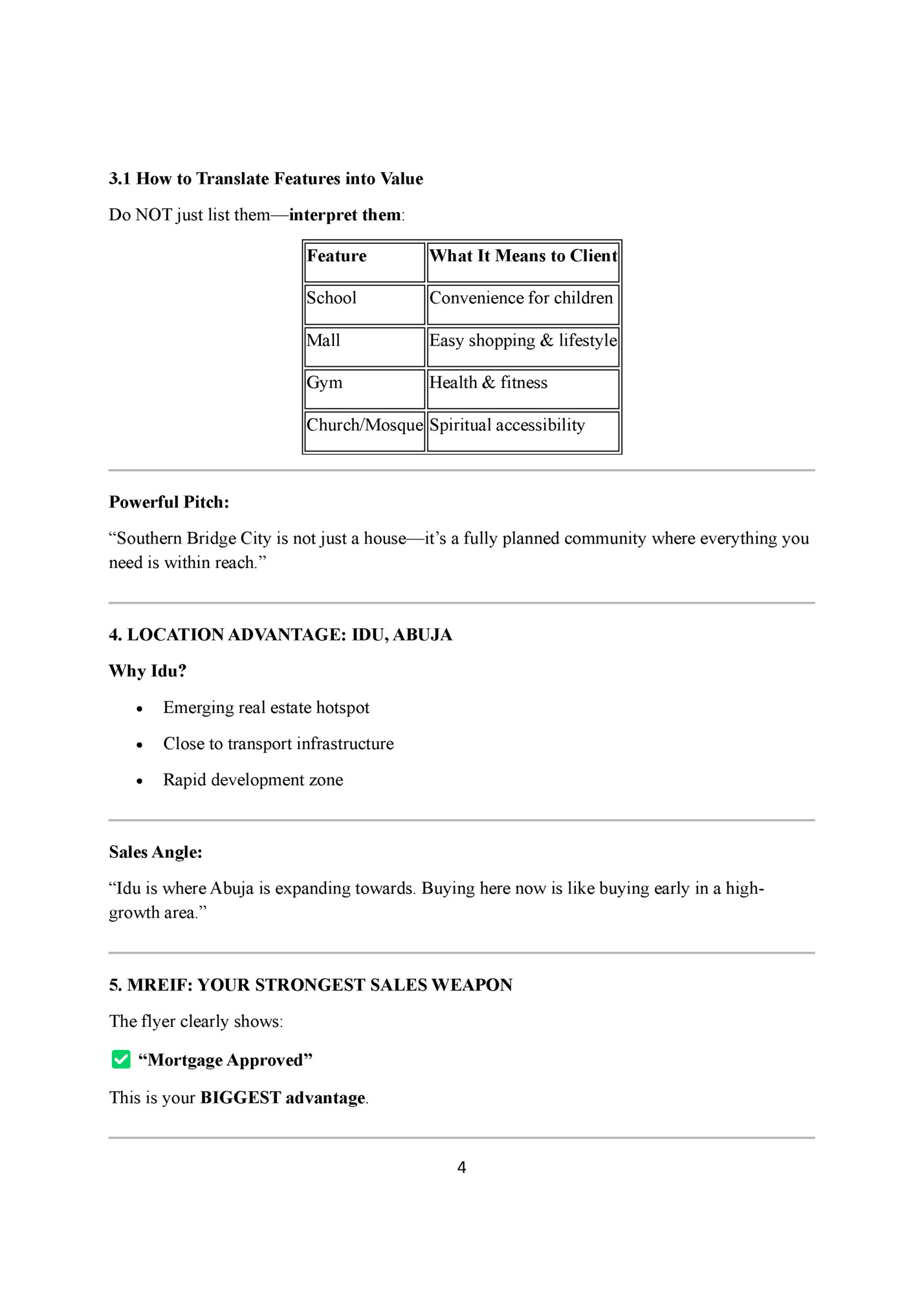 3.1 How to Translate Features into Value