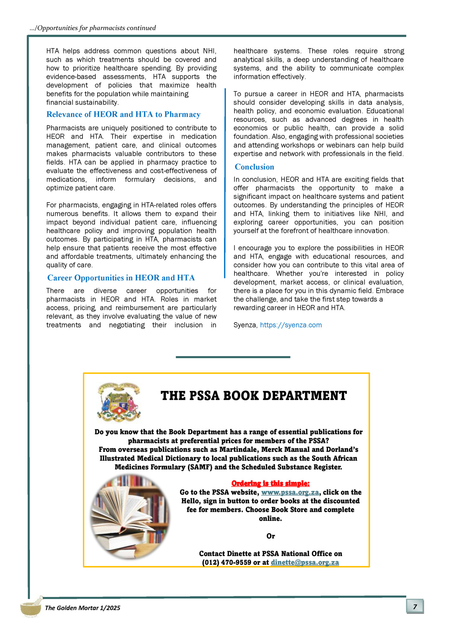…/Opportunities for pharmacists continued