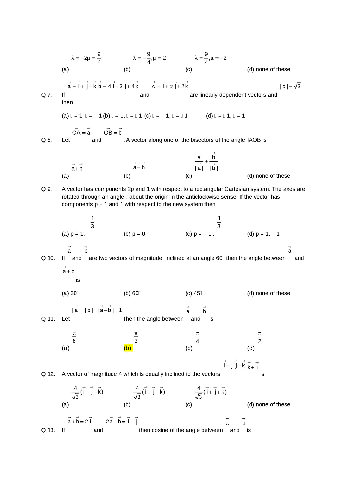 λ = −2µ =