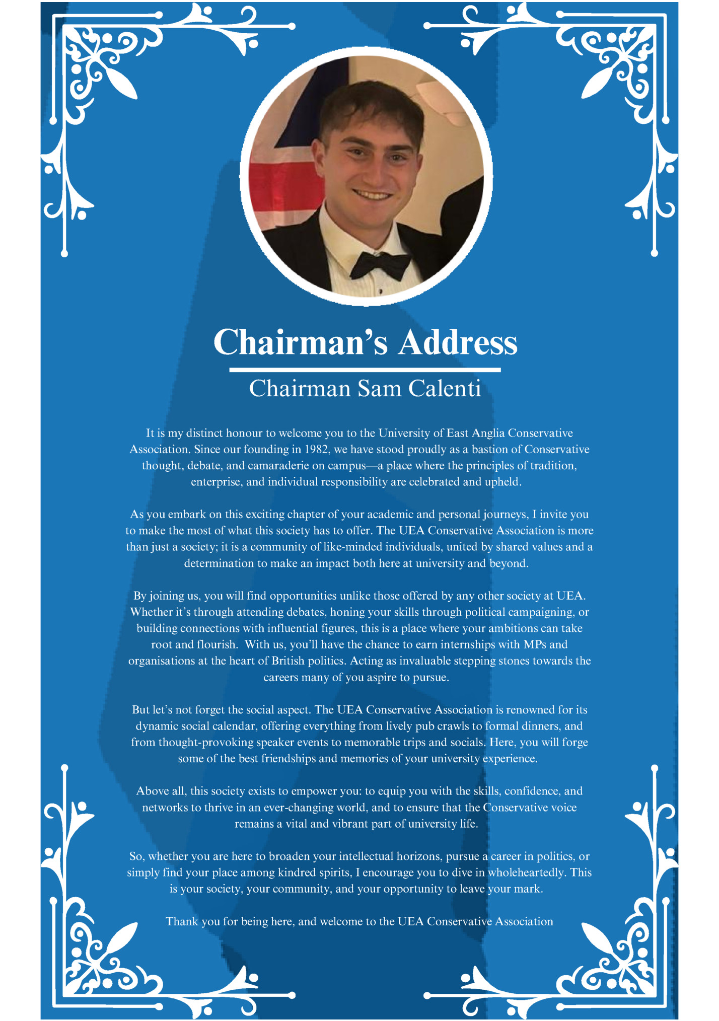 Chairman’s Address Chairman’s Address