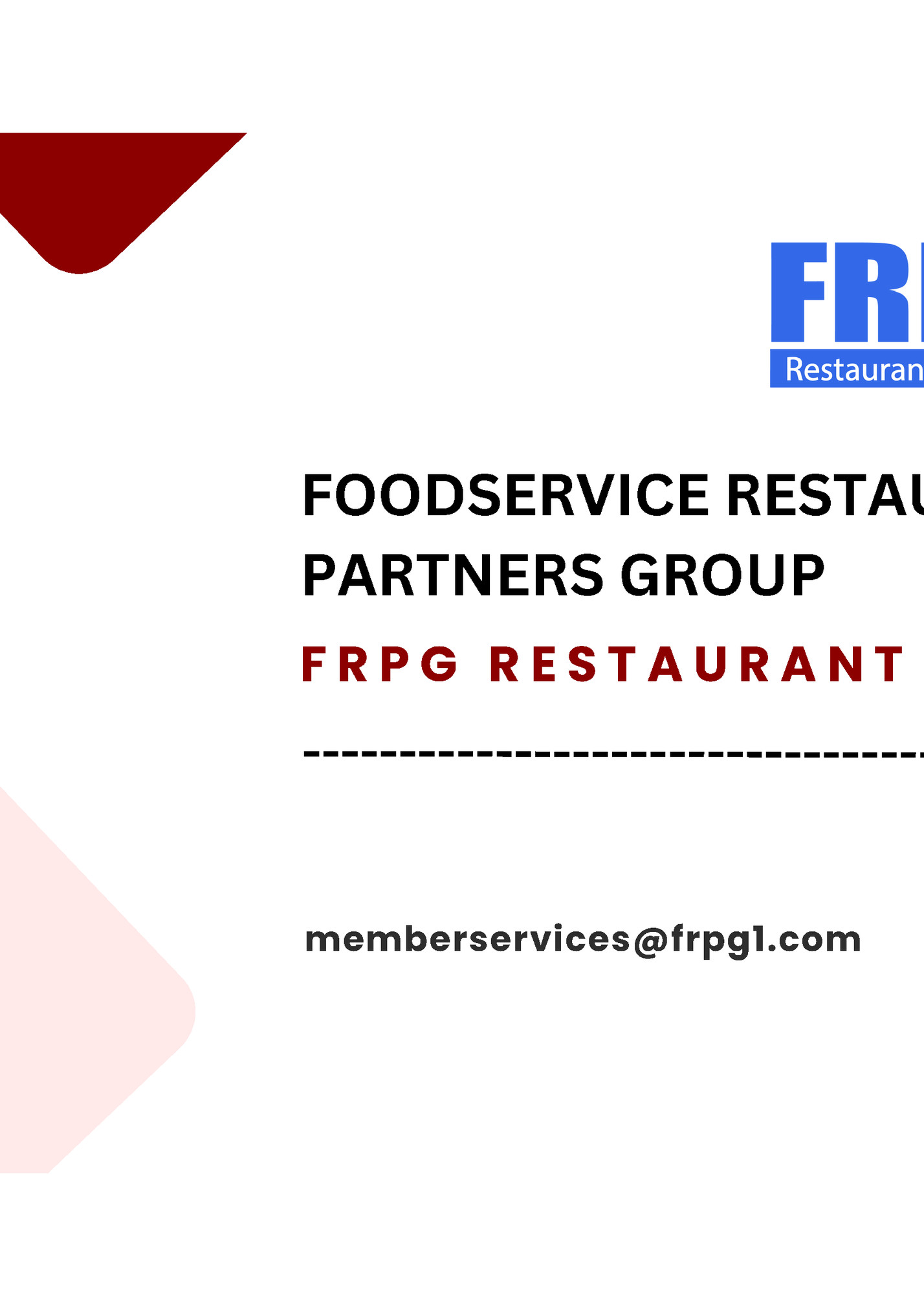 FOODSERVICE RESTAURANT FOODSERVICE RESTAURANT