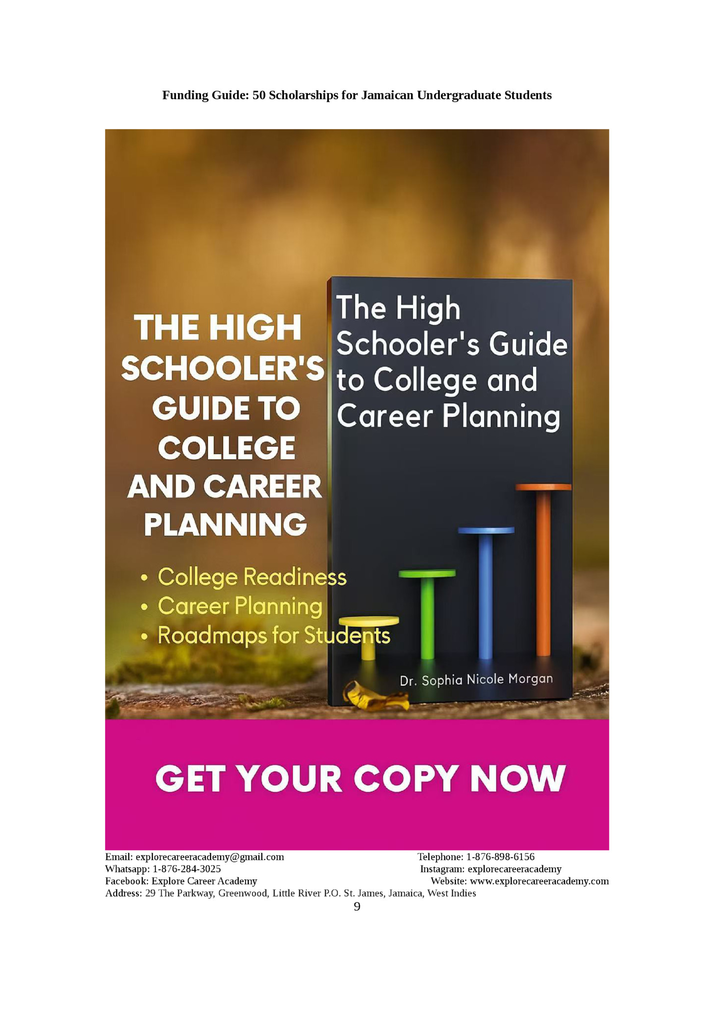 Funding Guide: 50 Scholarships for Jamaican Undergraduate Students