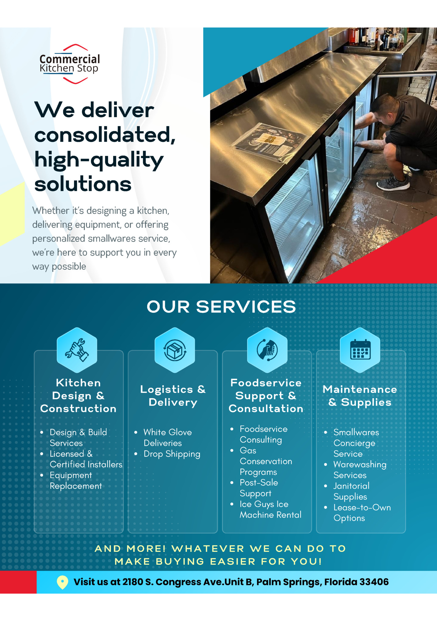 We deliver