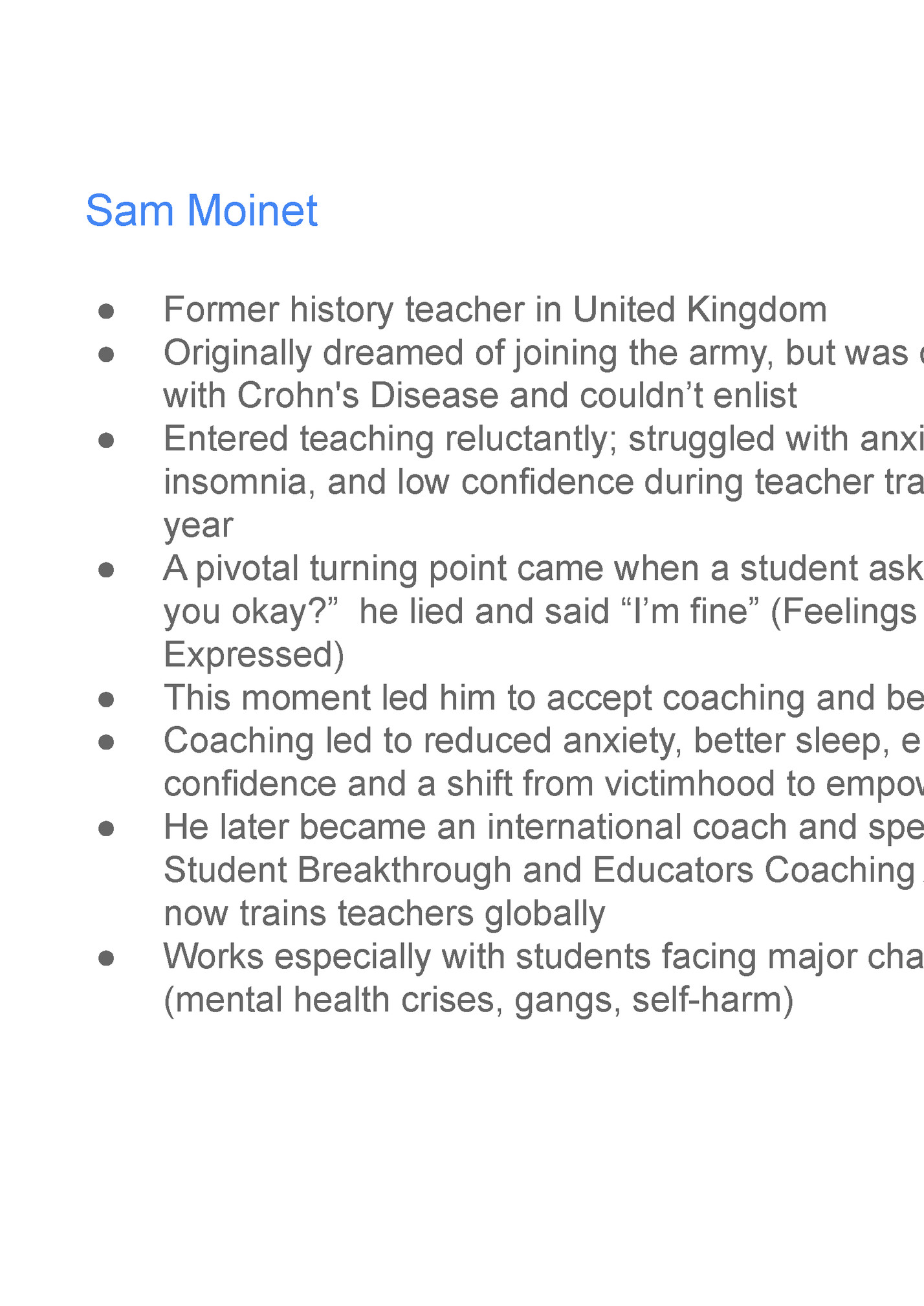 Sam Moinet Sam Moinet