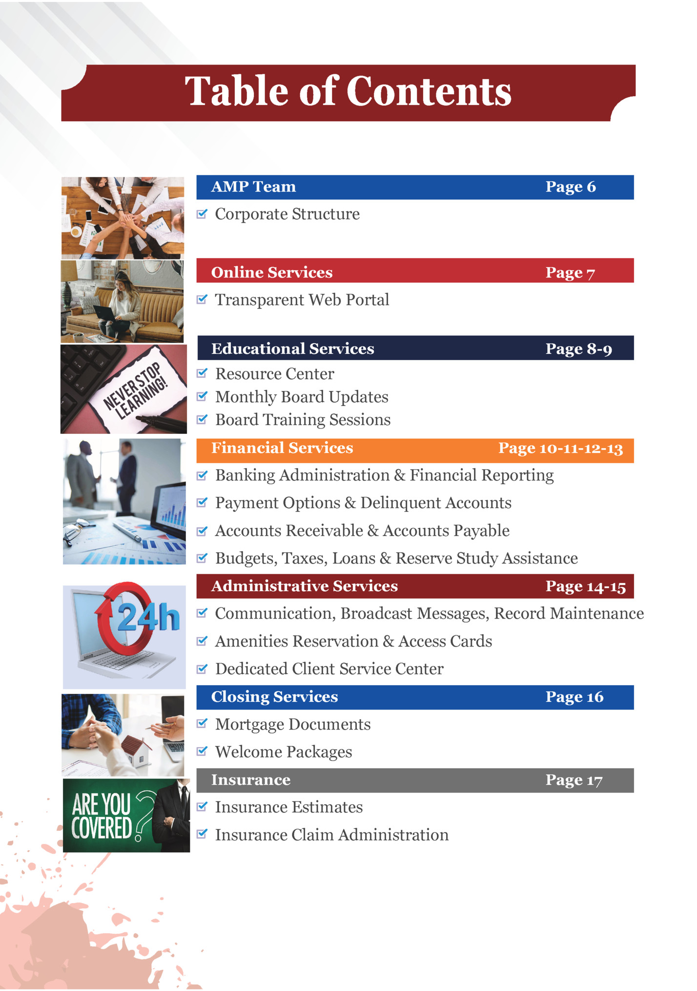 Table of Contents