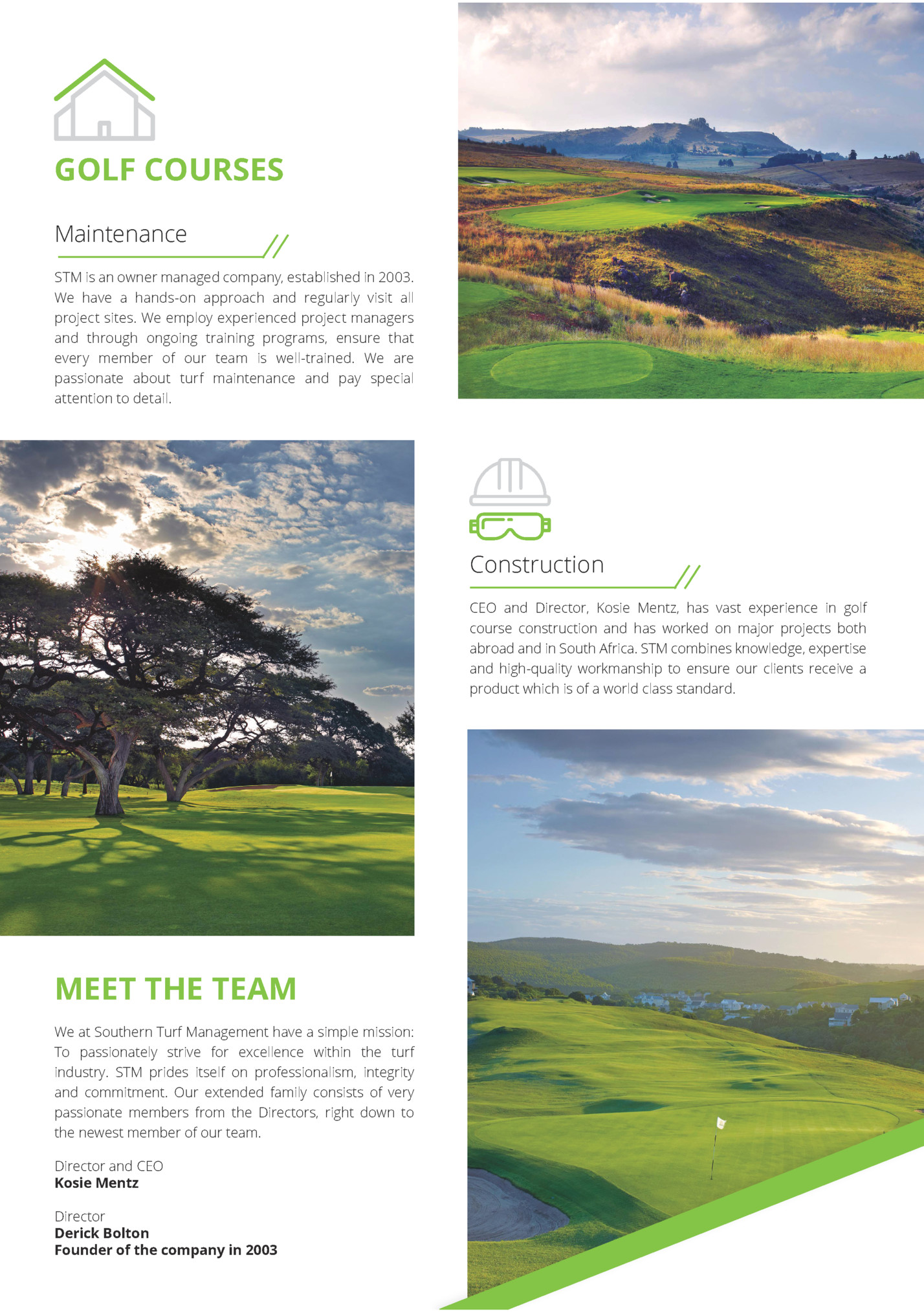 GOLF COURSES