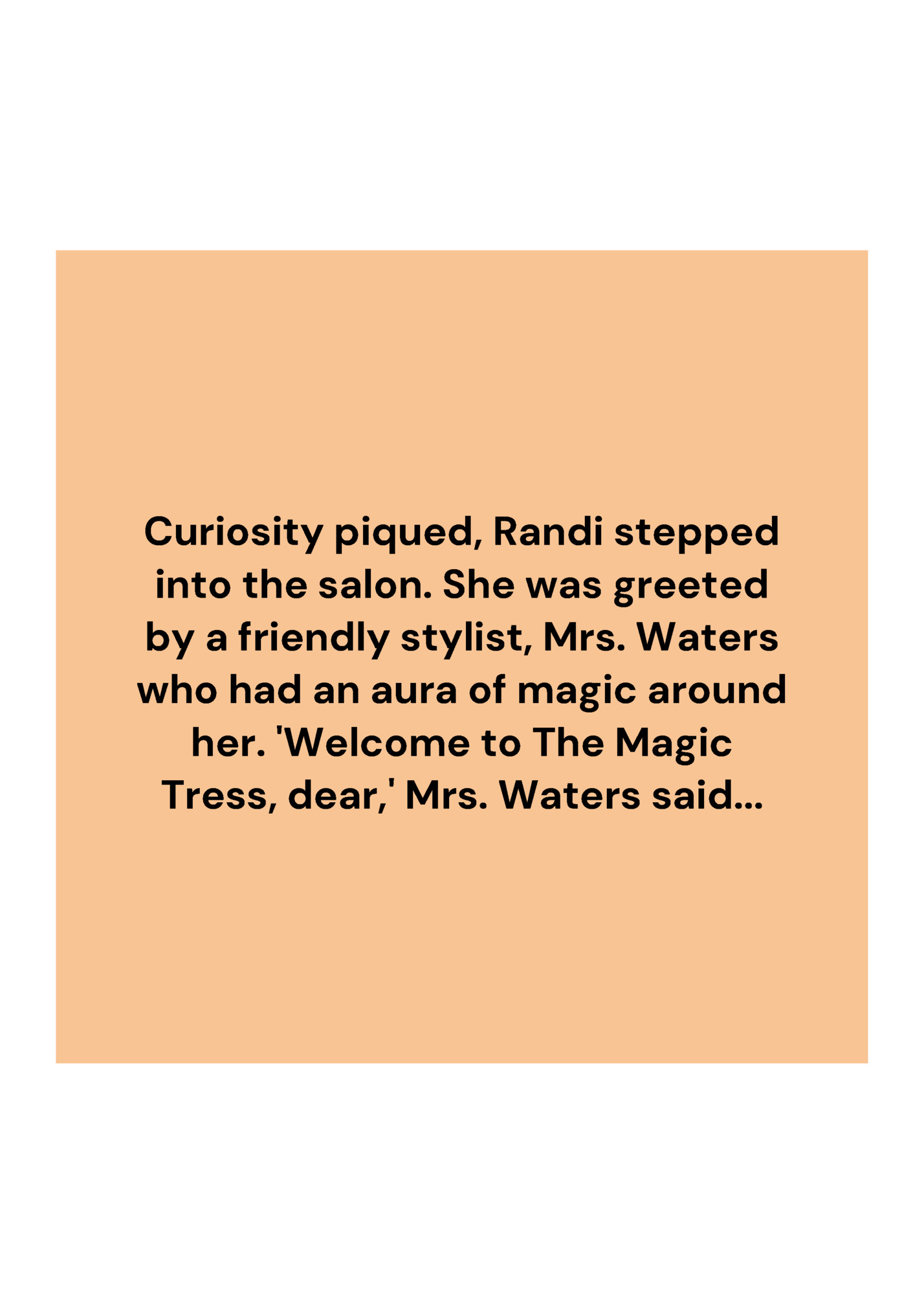 Curiosity piqued, Randi stepped