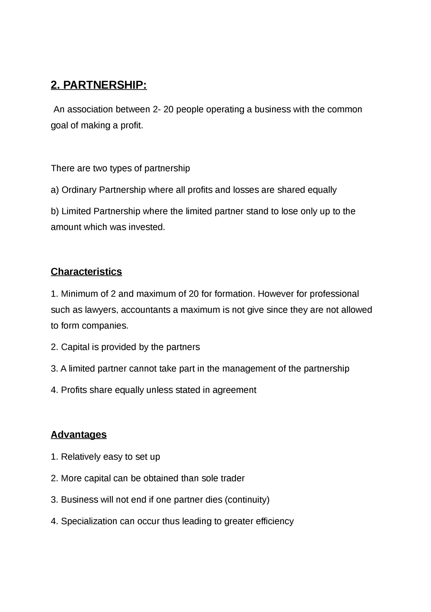 2. PARTNERSHIP: