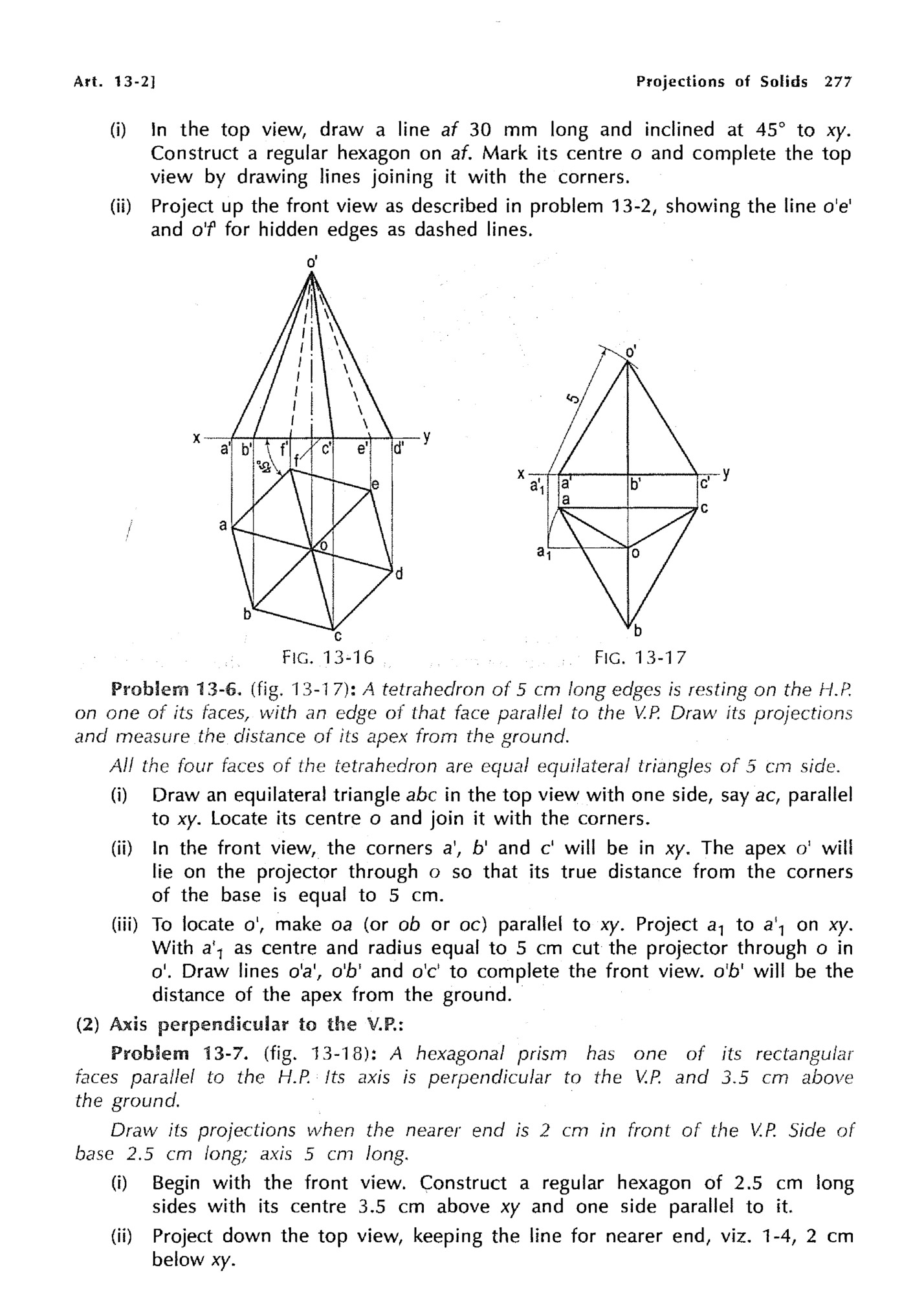 Projections of Solids