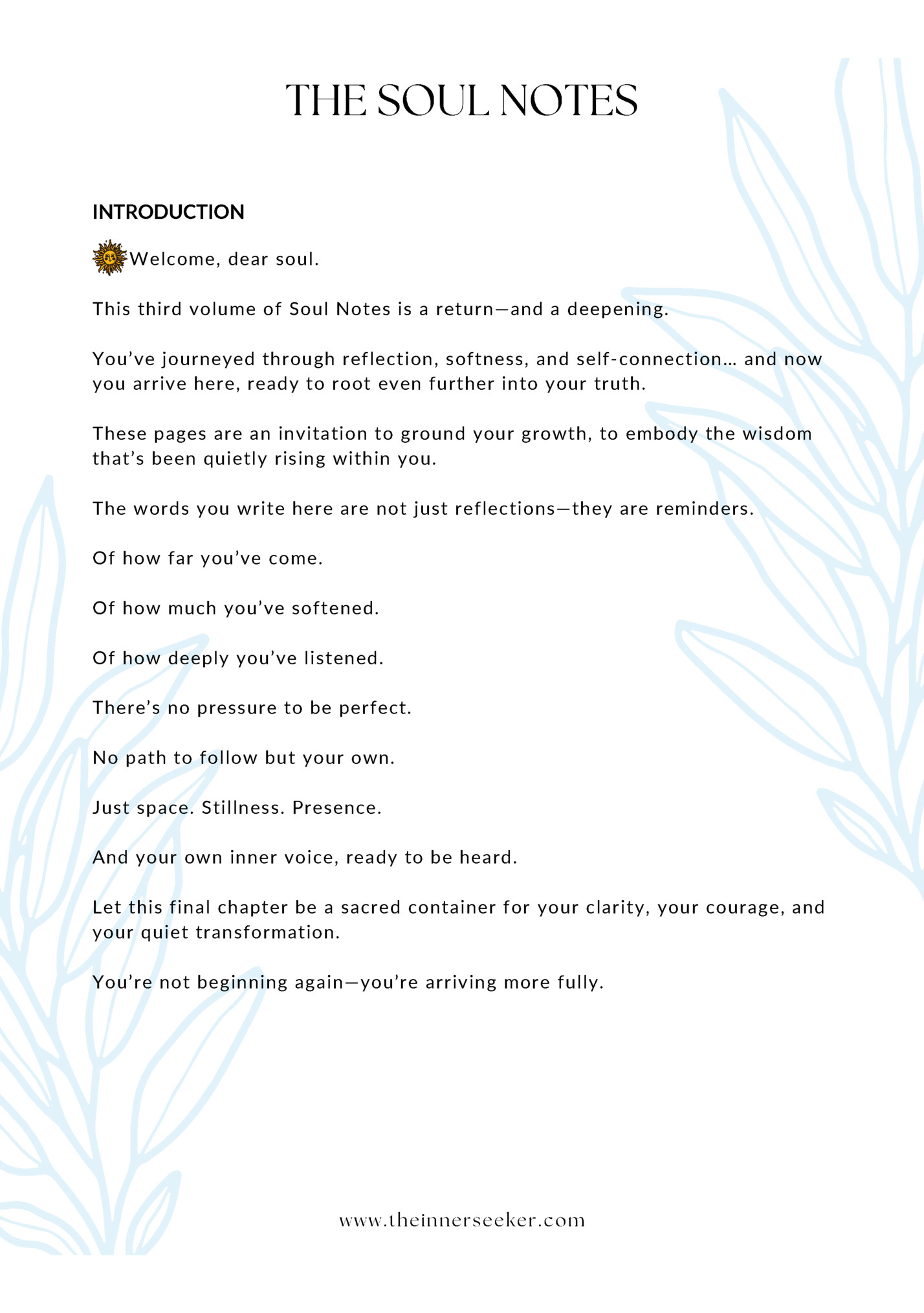THE SOUL NOTES