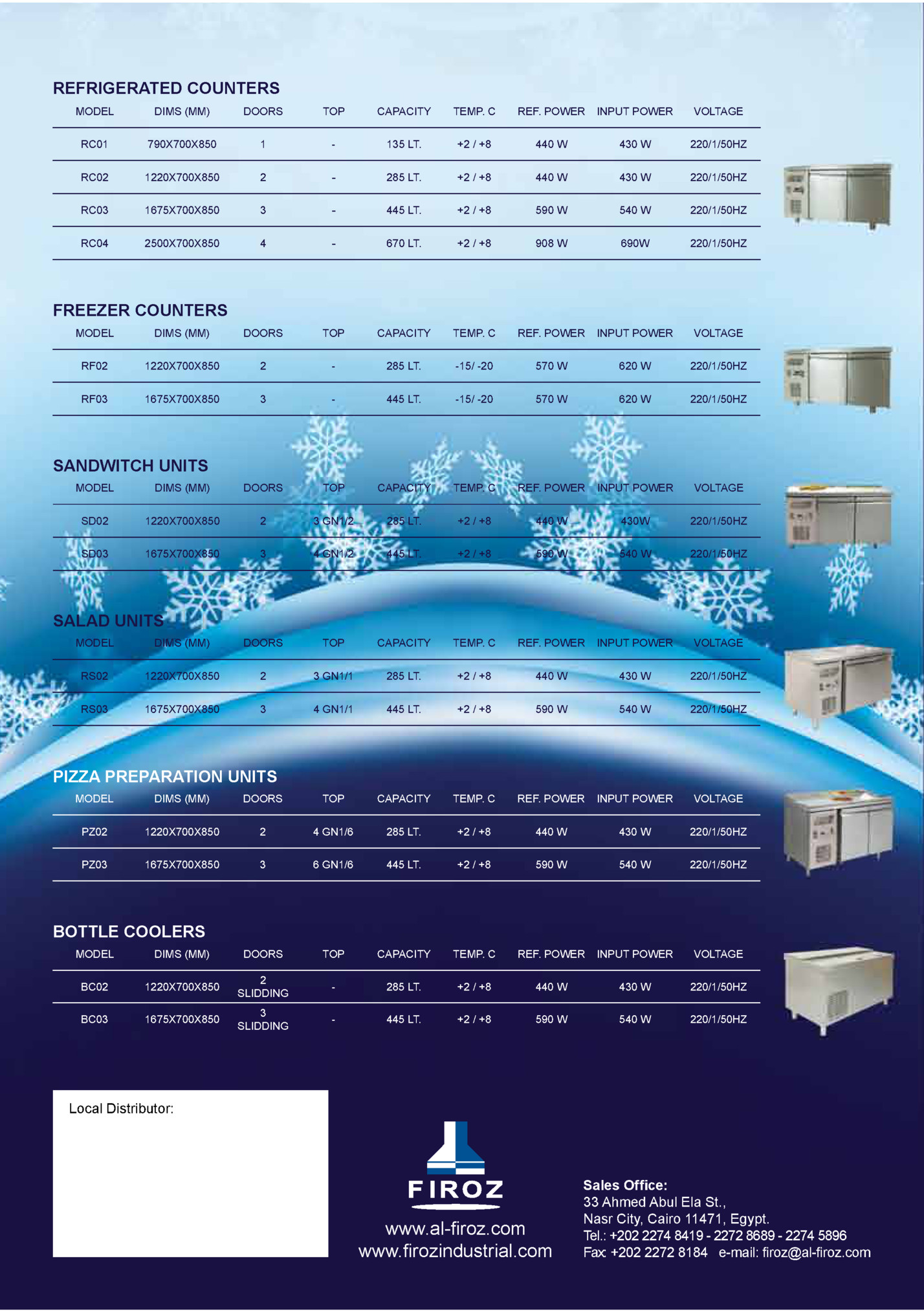 REFRIGERATED COUNTERS