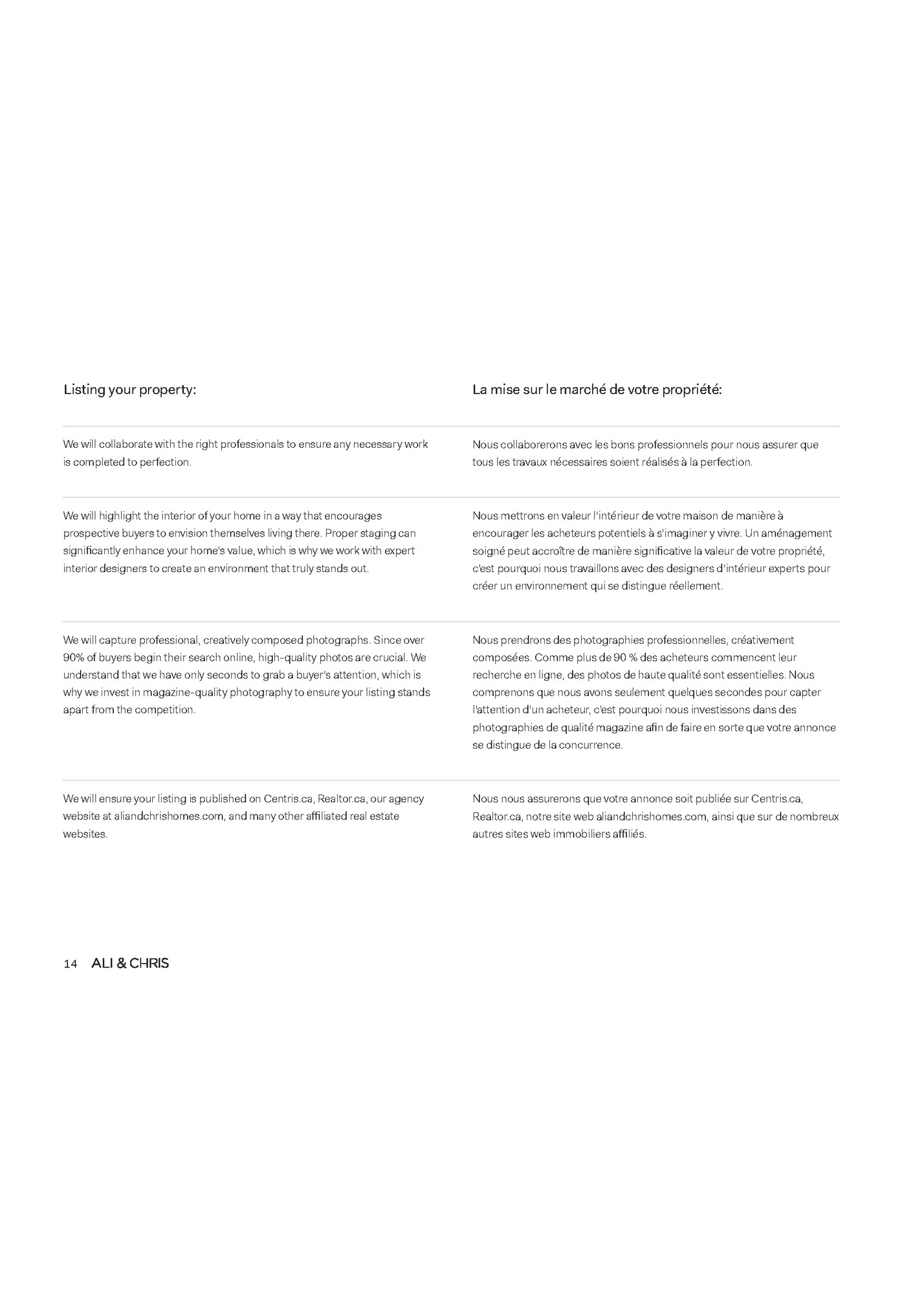 Listing your property: