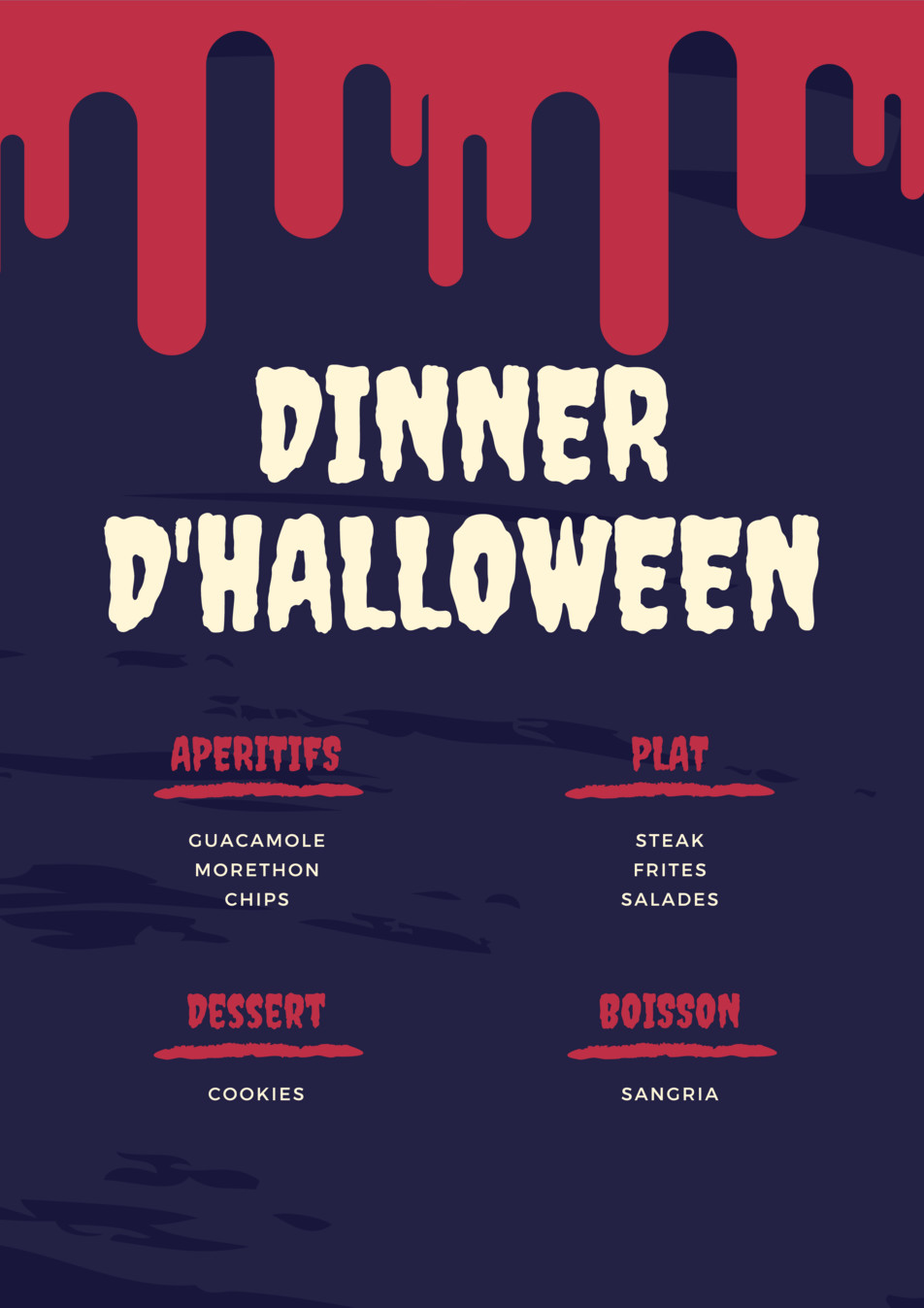 Halloween Menu