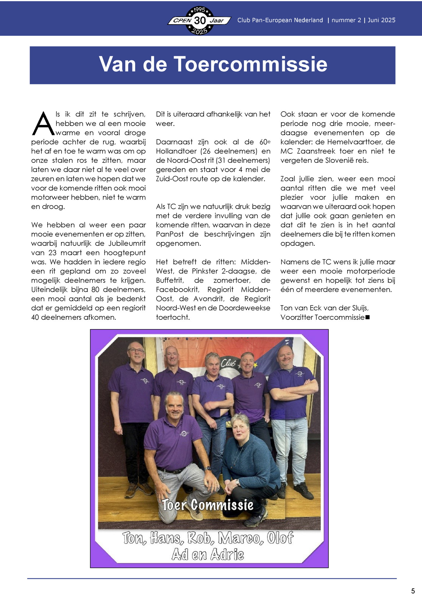 Club Pan-European Nederland | nummer 2 | Juni 2025