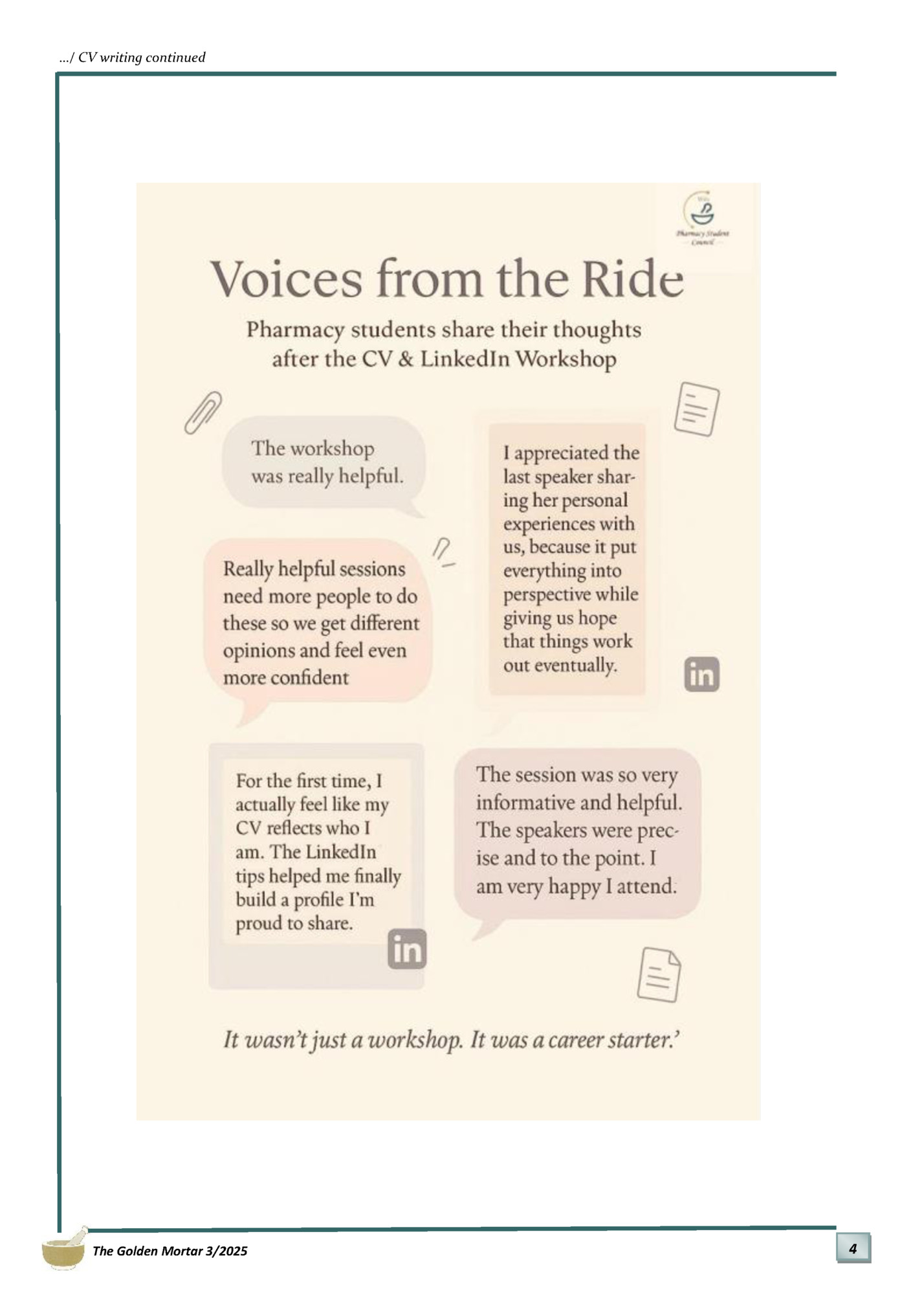 …/ CV writing continued