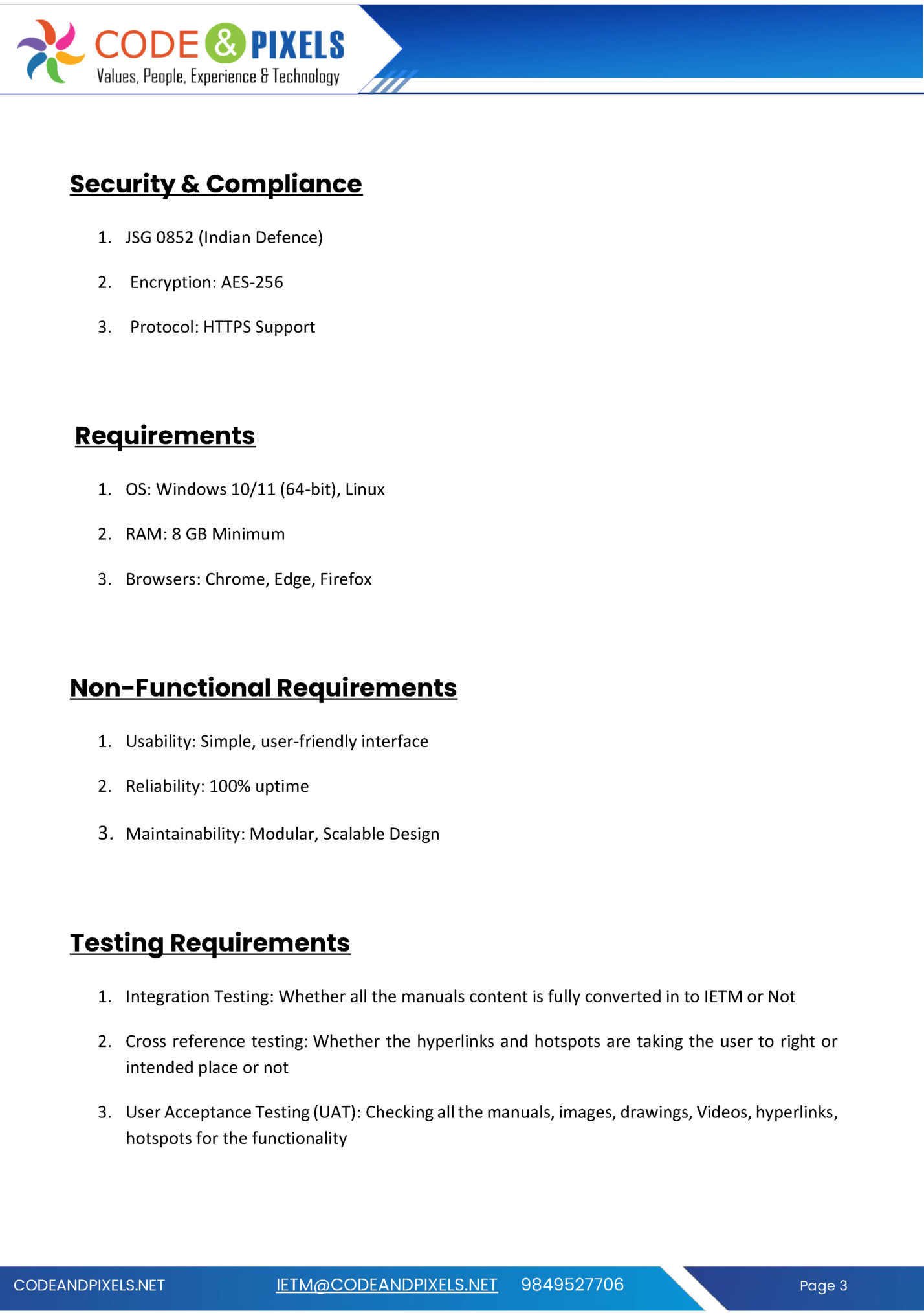 Security & Compliance Security & Compliance