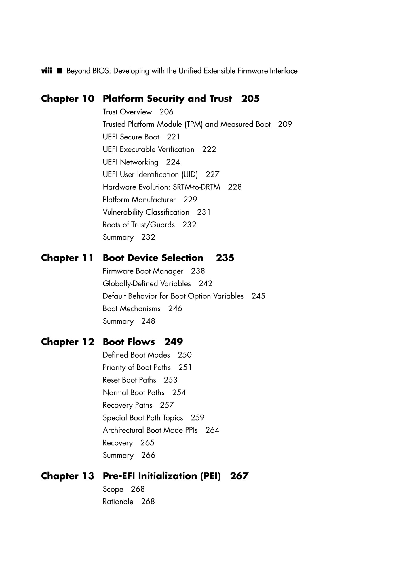 viii n Beyond BIOS: Developing with the Unified Extensible Firmware Interface