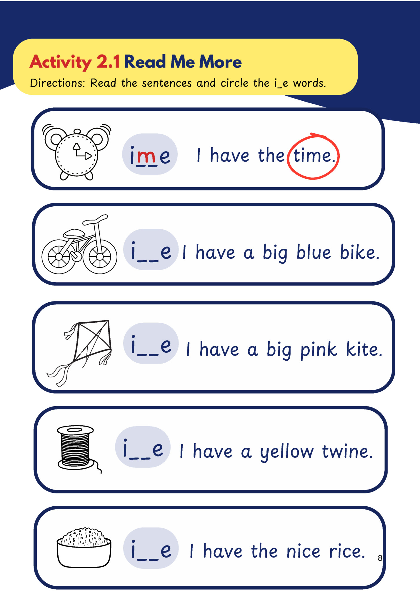 Activity 2.1 Read Me More