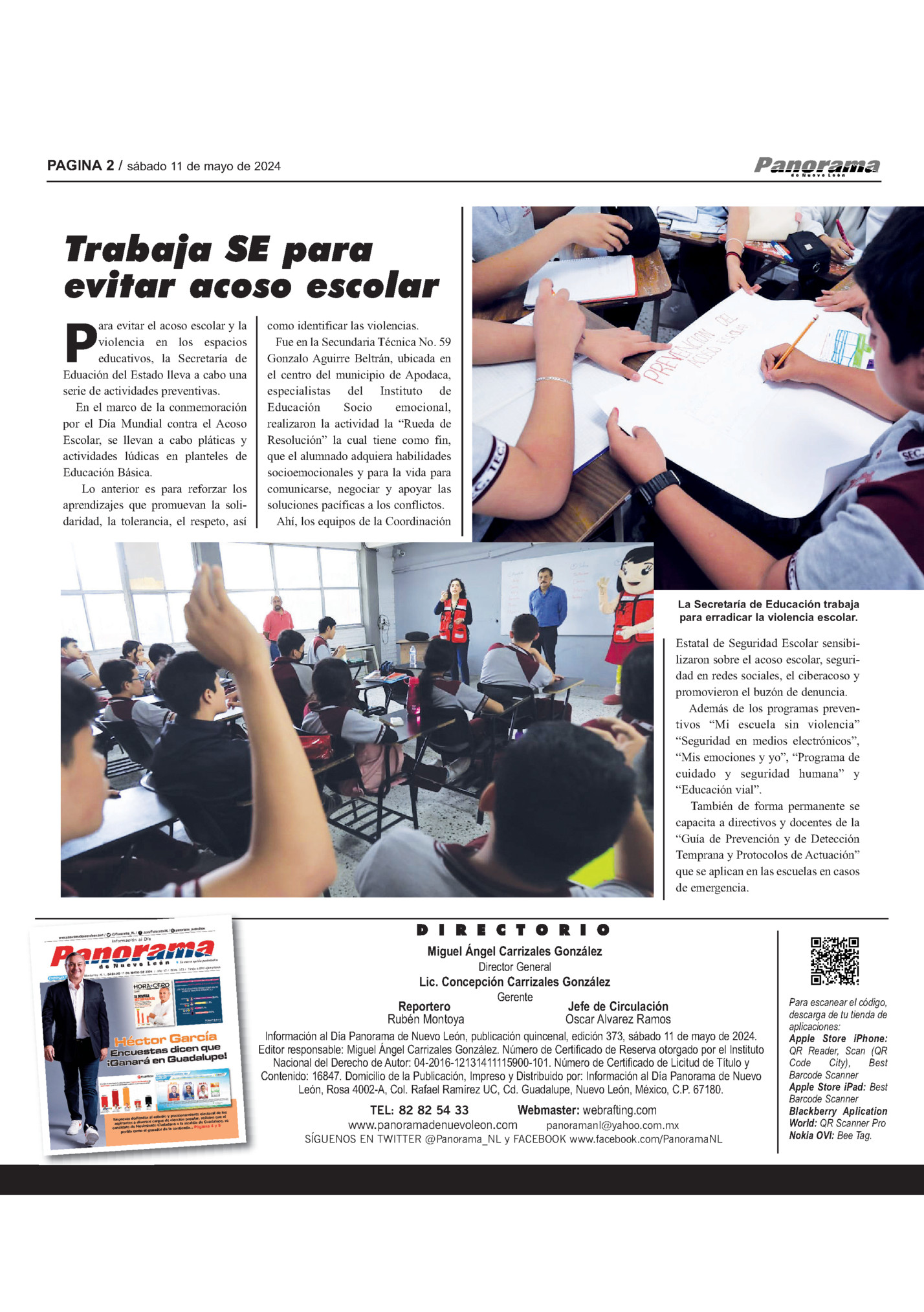 PAGINA 2 / sábado 11 de mayo de 2024