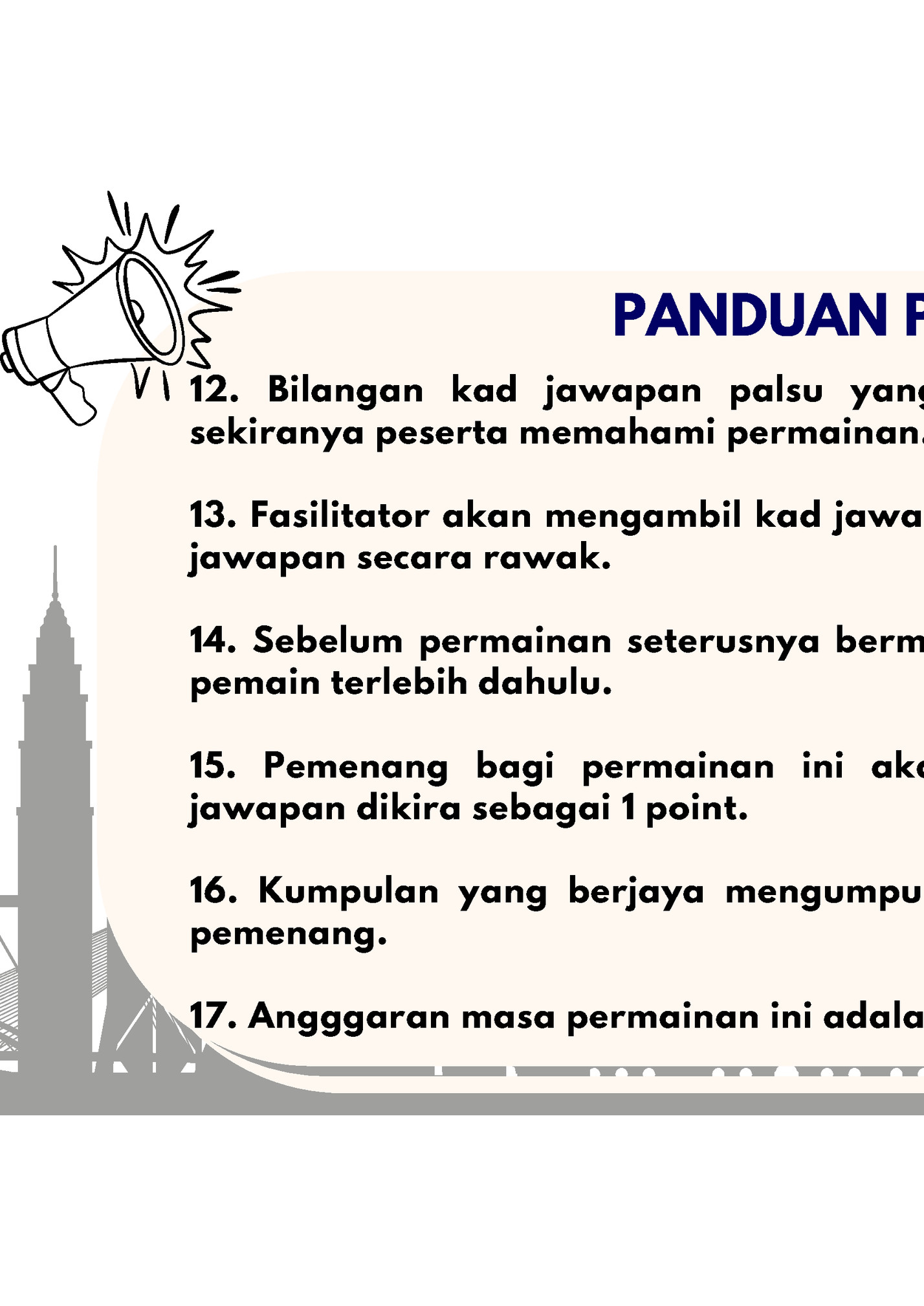 PANDUAN PERMAINAN