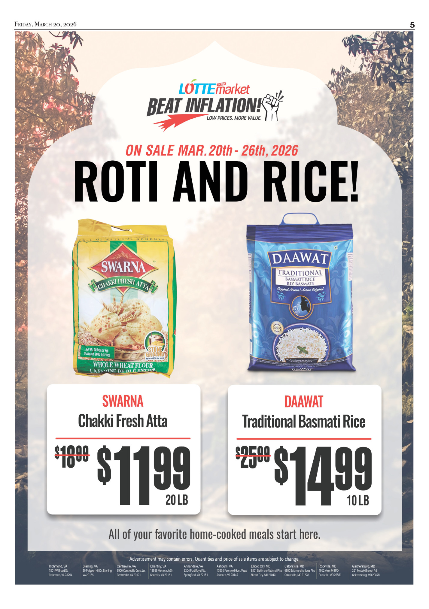 Friday, March 20, 2026