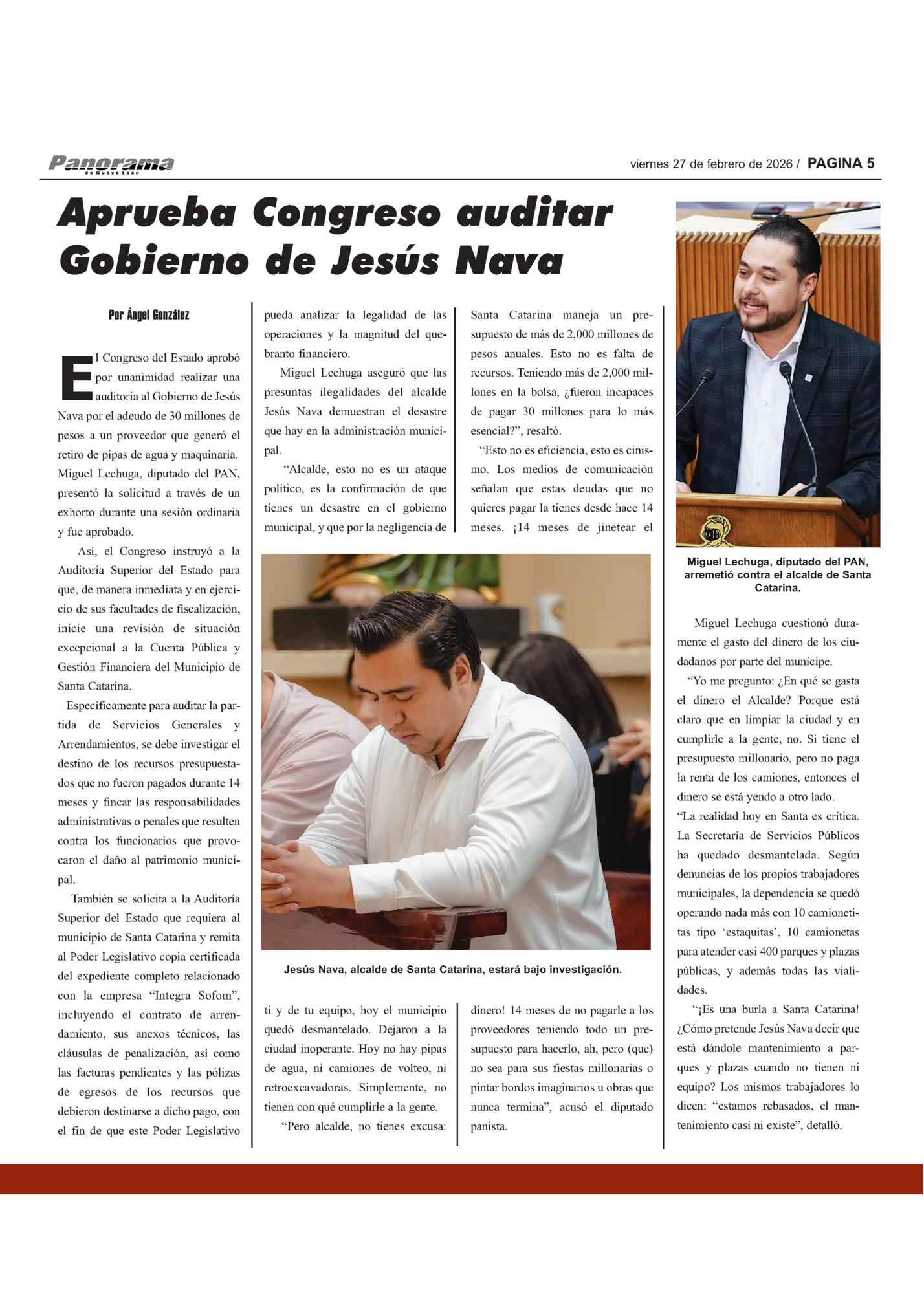 viernes 27 de febrero de 2026 / PAGINA 5