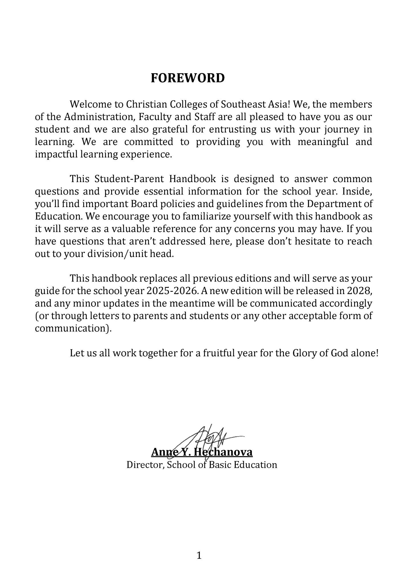 FOREWORD