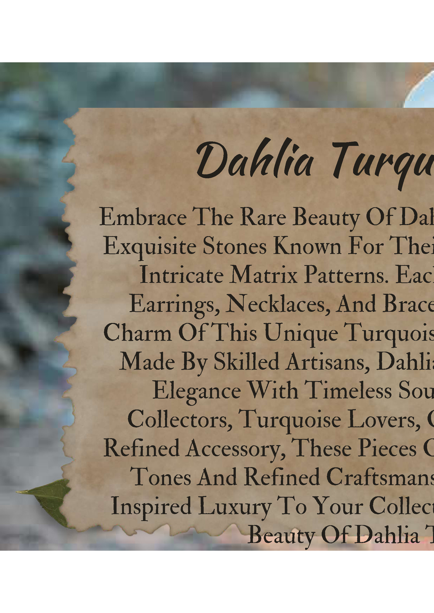 Dahlia Turquoise Jewelry