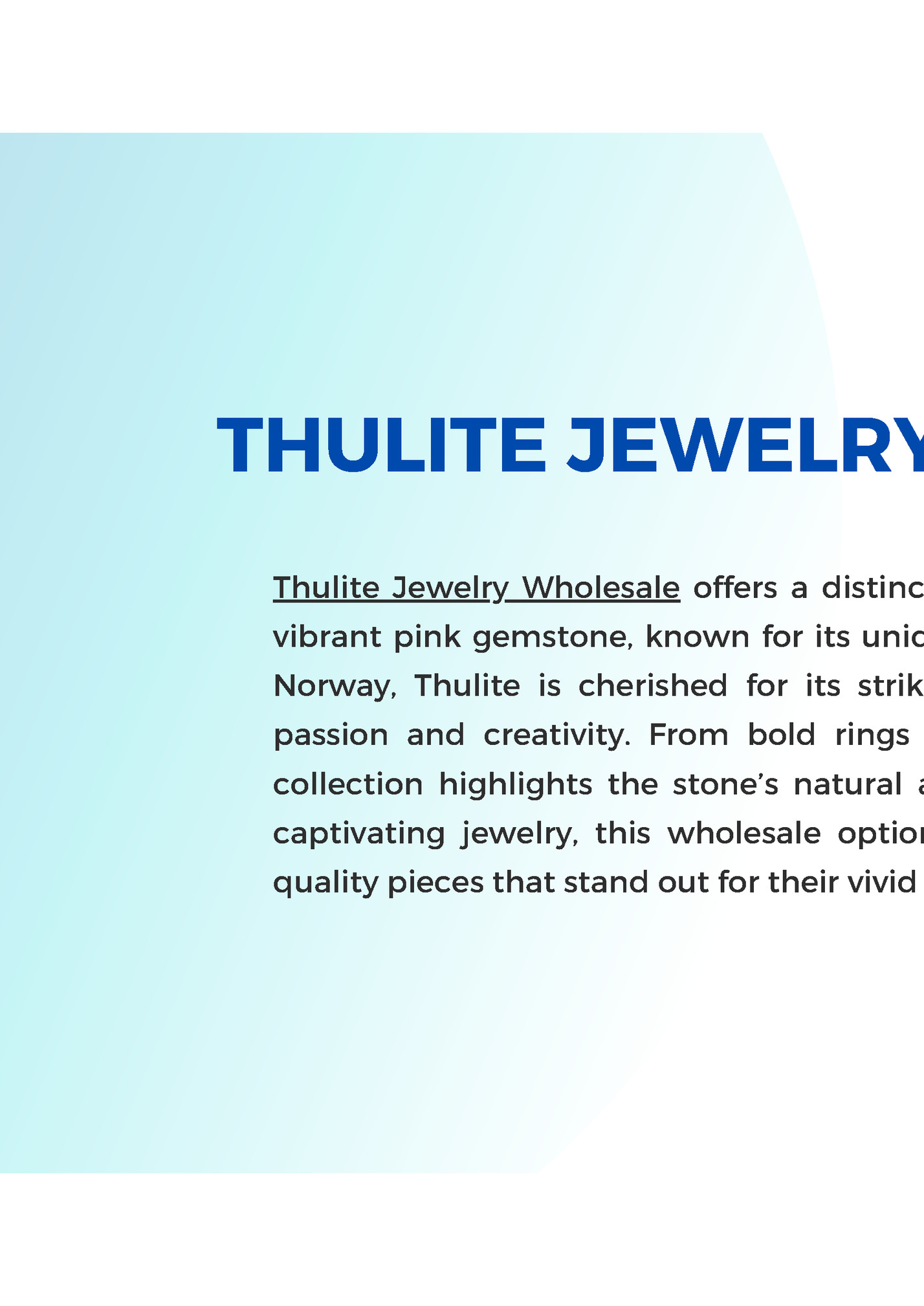 THULITE JEWELRY