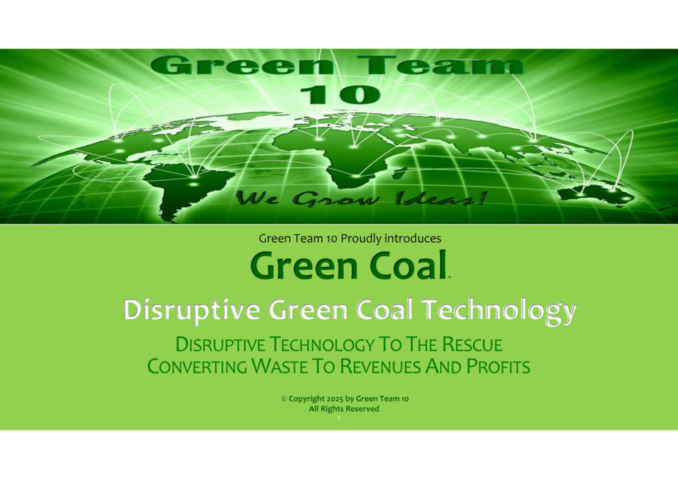 Green Coal Disruptive Technology