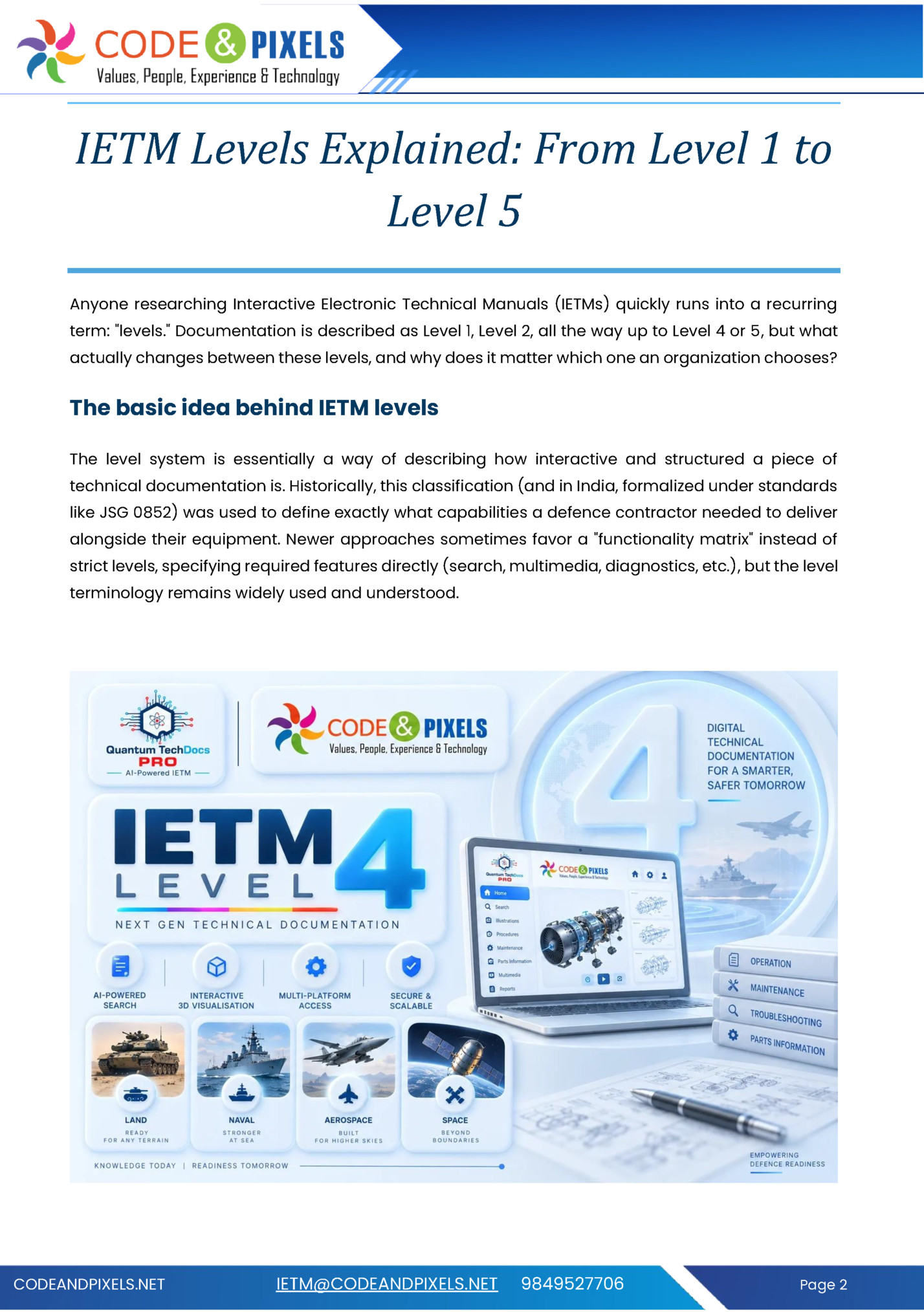 IETM Levels Explained: From Level 1 to IETM Levels Explained: From Level 1 to